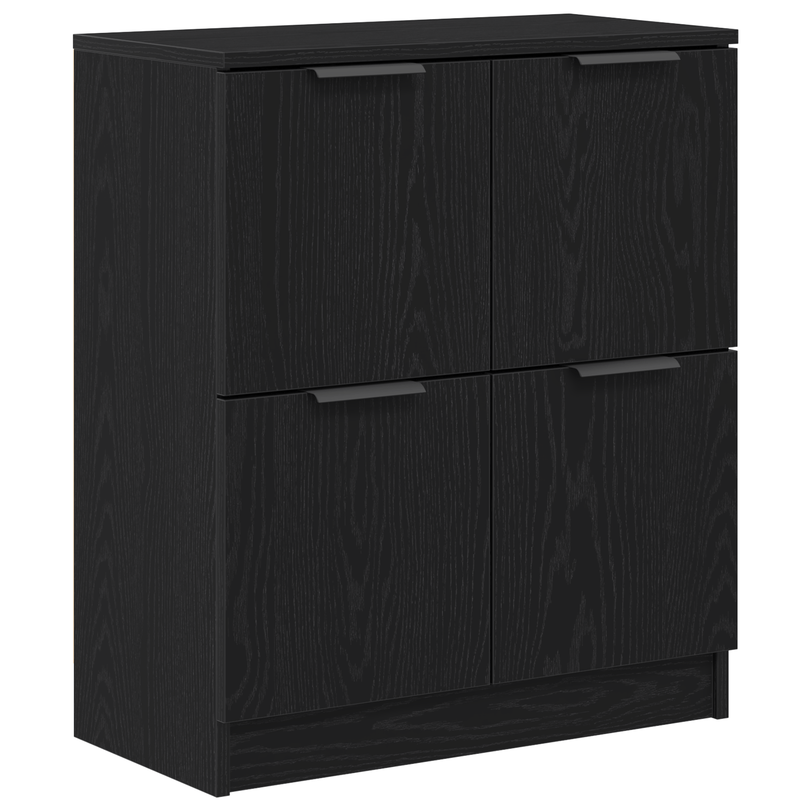 Bufet Negru din Stejar - 60 x 30 x 70 cm - Fabricat din Lemn Prelucrat — imaginea 2