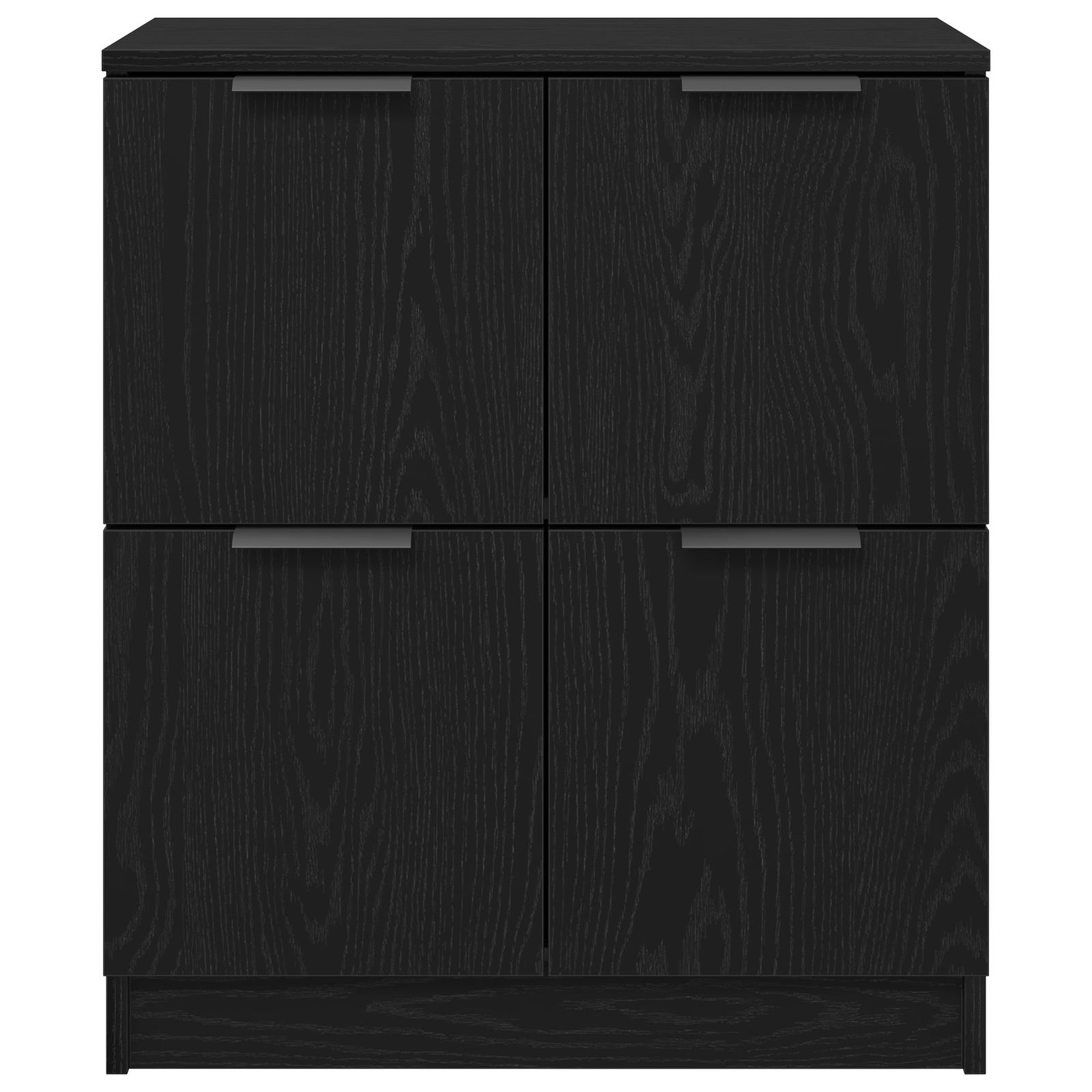 Bufet Negru din Stejar - 60 x 30 x 70 cm - Fabricat din Lemn Prelucrat — imaginea 6