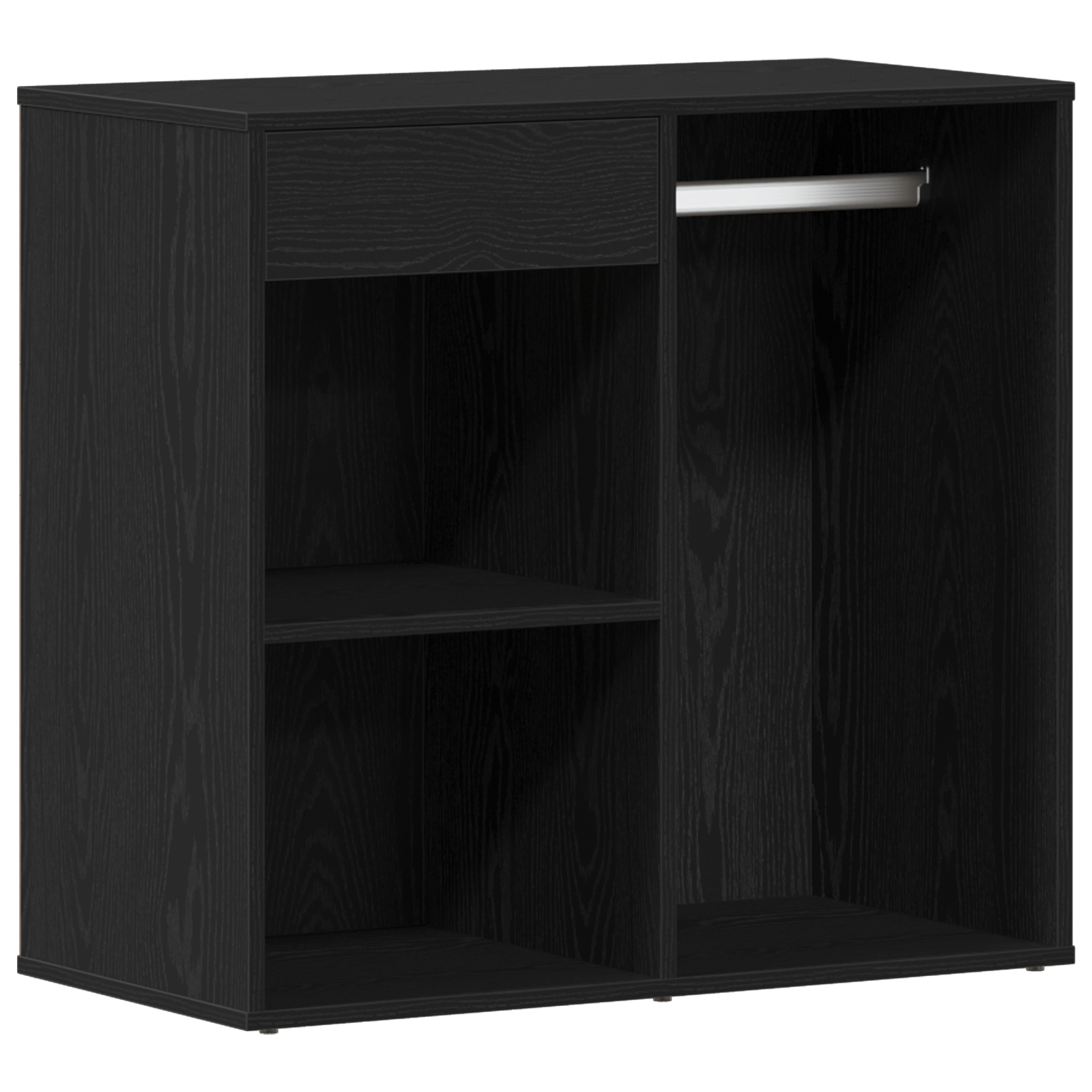 Dulap cosmetic negru din stejar 80x40x75 cm fabricat din lemn prelucrat — imaginea 2
