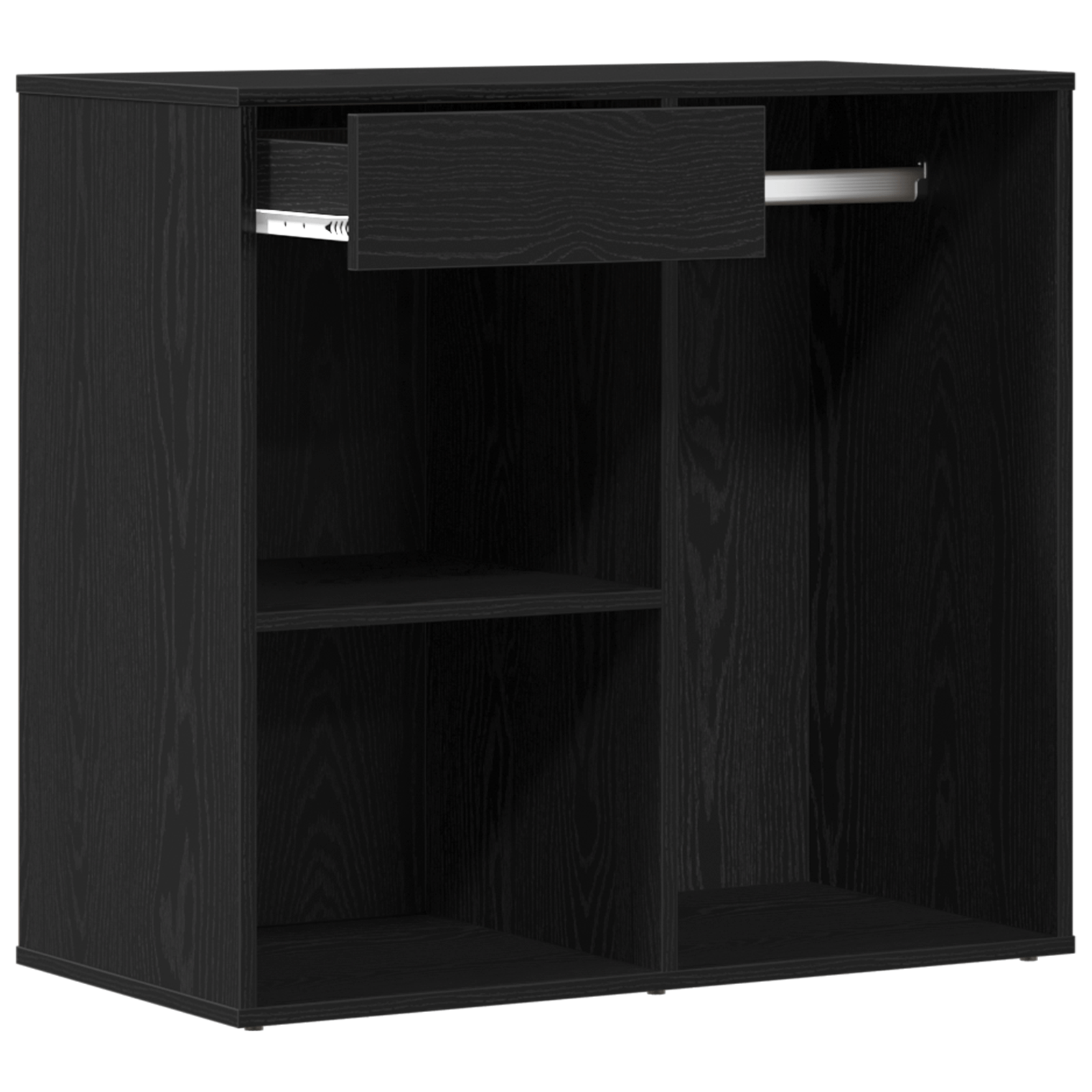 Dulap cosmetic negru din stejar 80x40x75 cm fabricat din lemn prelucrat — imaginea 5