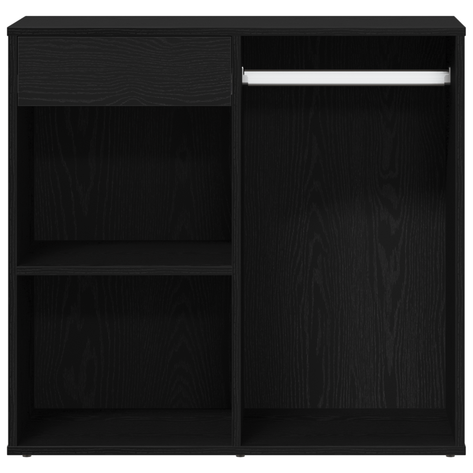 Dulap cosmetic negru din stejar 80x40x75 cm fabricat din lemn prelucrat — imaginea 7
