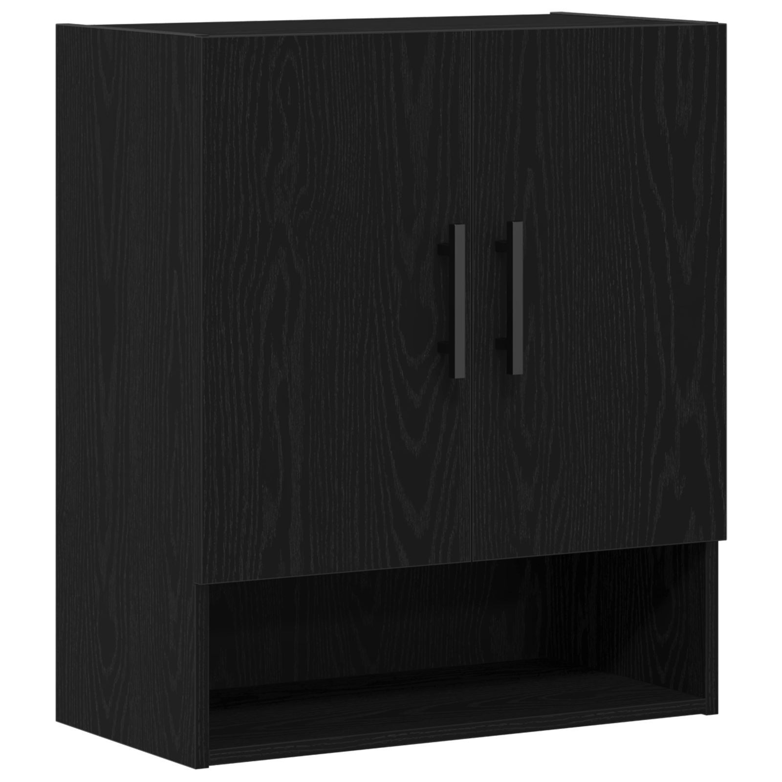 Dulap de perete, stejar negru, 60x31x70 cm, lemn prelucrat — imaginea 2