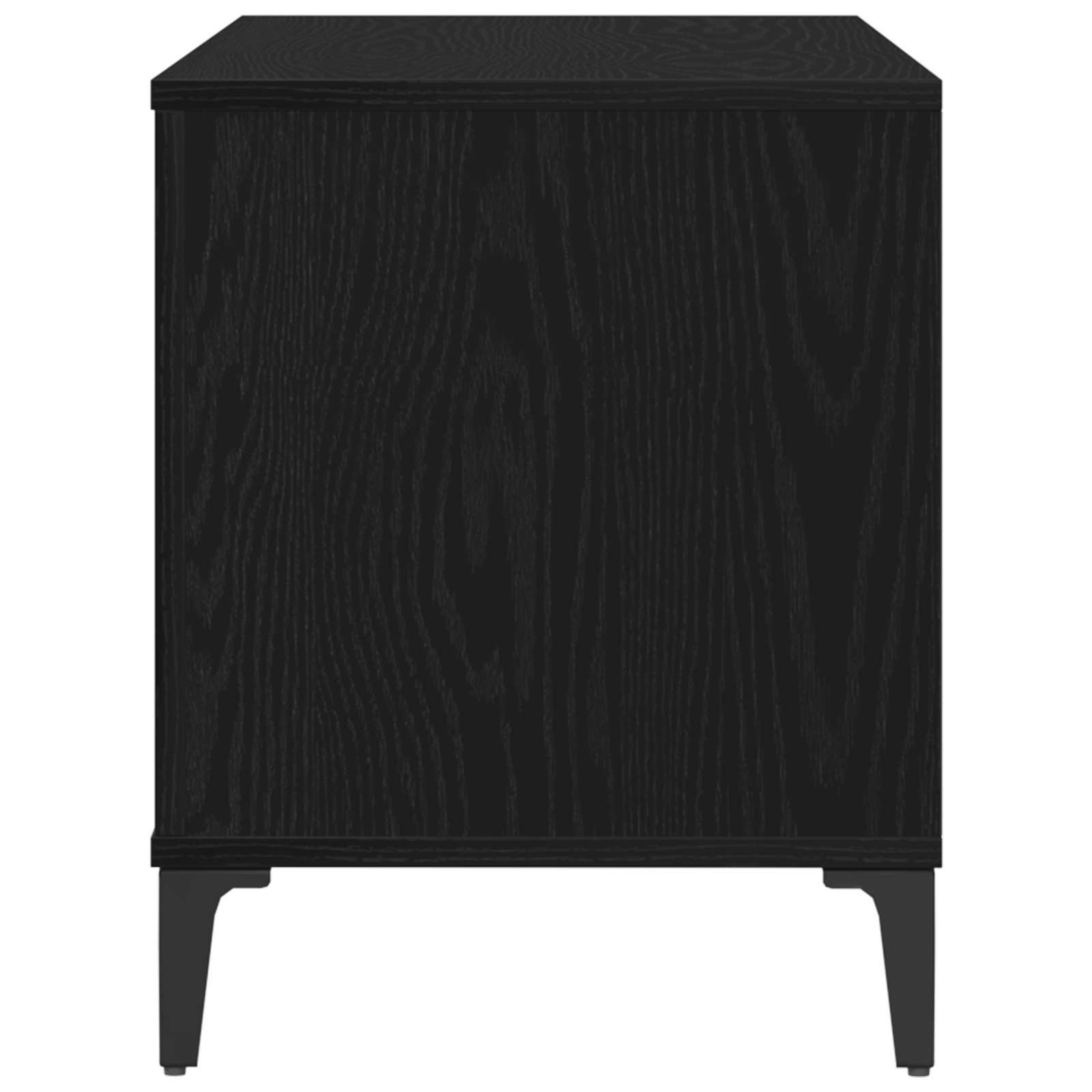 Cabinet pentru inregistrari Stejar negru - 100x38x48 cm Fabricat din lemn prelucrat — imaginea 6