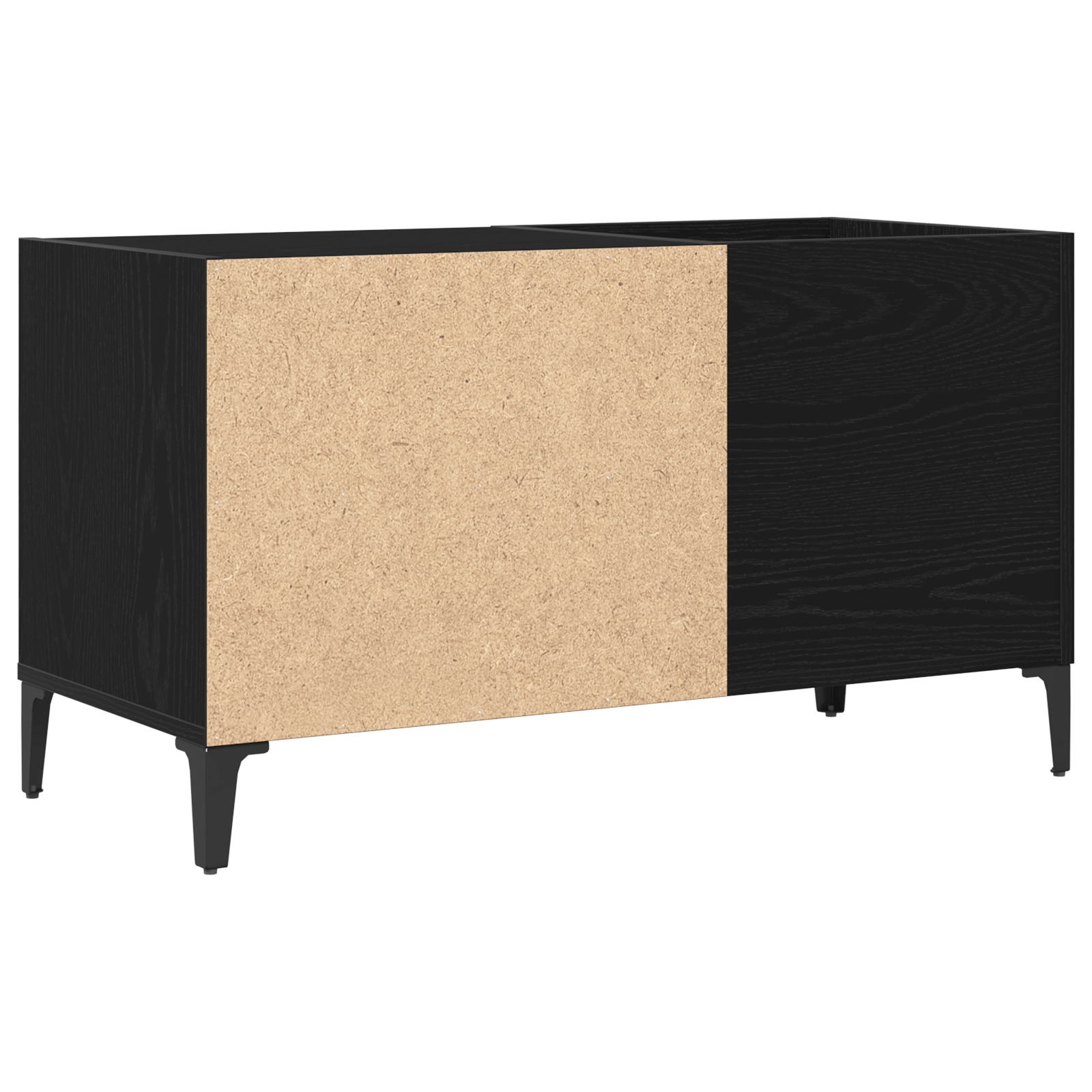 Dulap pentru discuri, stejar negru 84,5x38x48 cm lemn prelucrat — imaginea 7