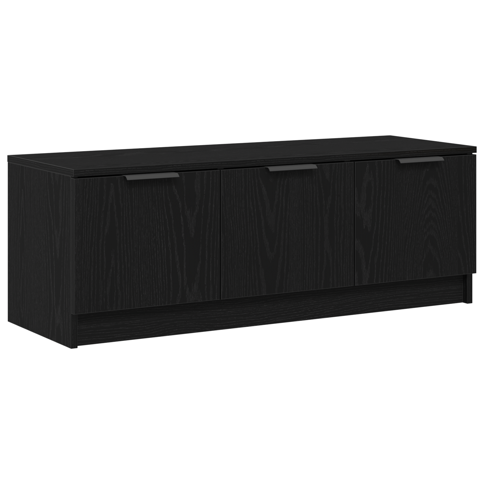 Dulap TV, stejar negru, 102x35x36,5 cm, lemn prelucrat — imaginea 2