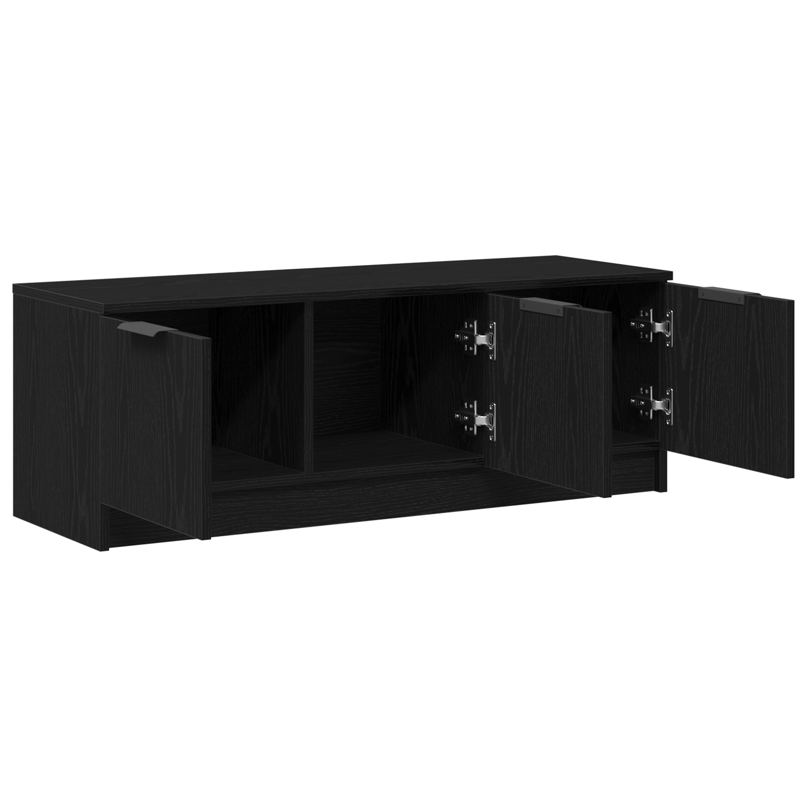 Dulap TV, stejar negru, 102x35x36,5 cm, lemn prelucrat — imaginea 5