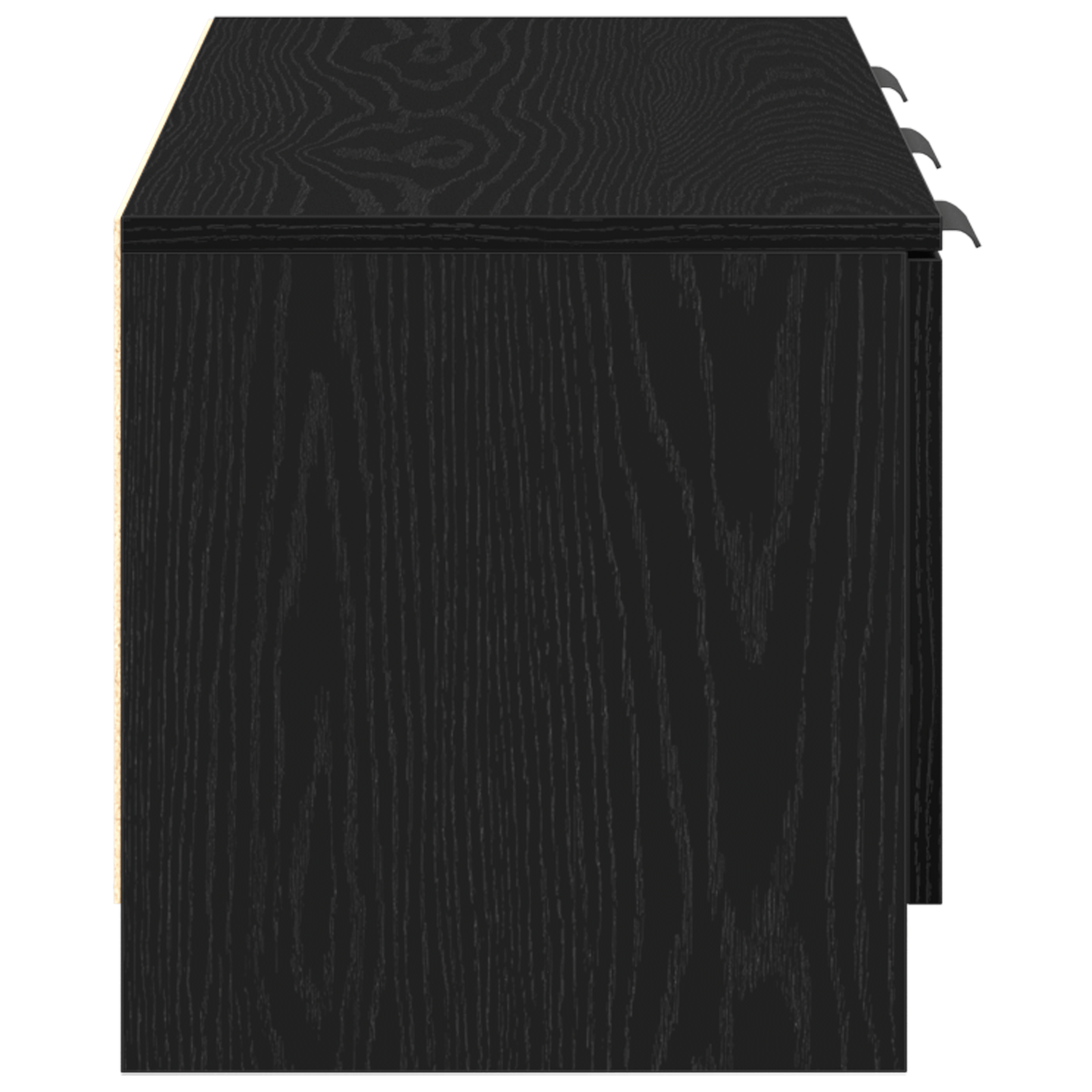 Dulap TV, stejar negru, 102x35x36,5 cm, lemn prelucrat — imaginea 7
