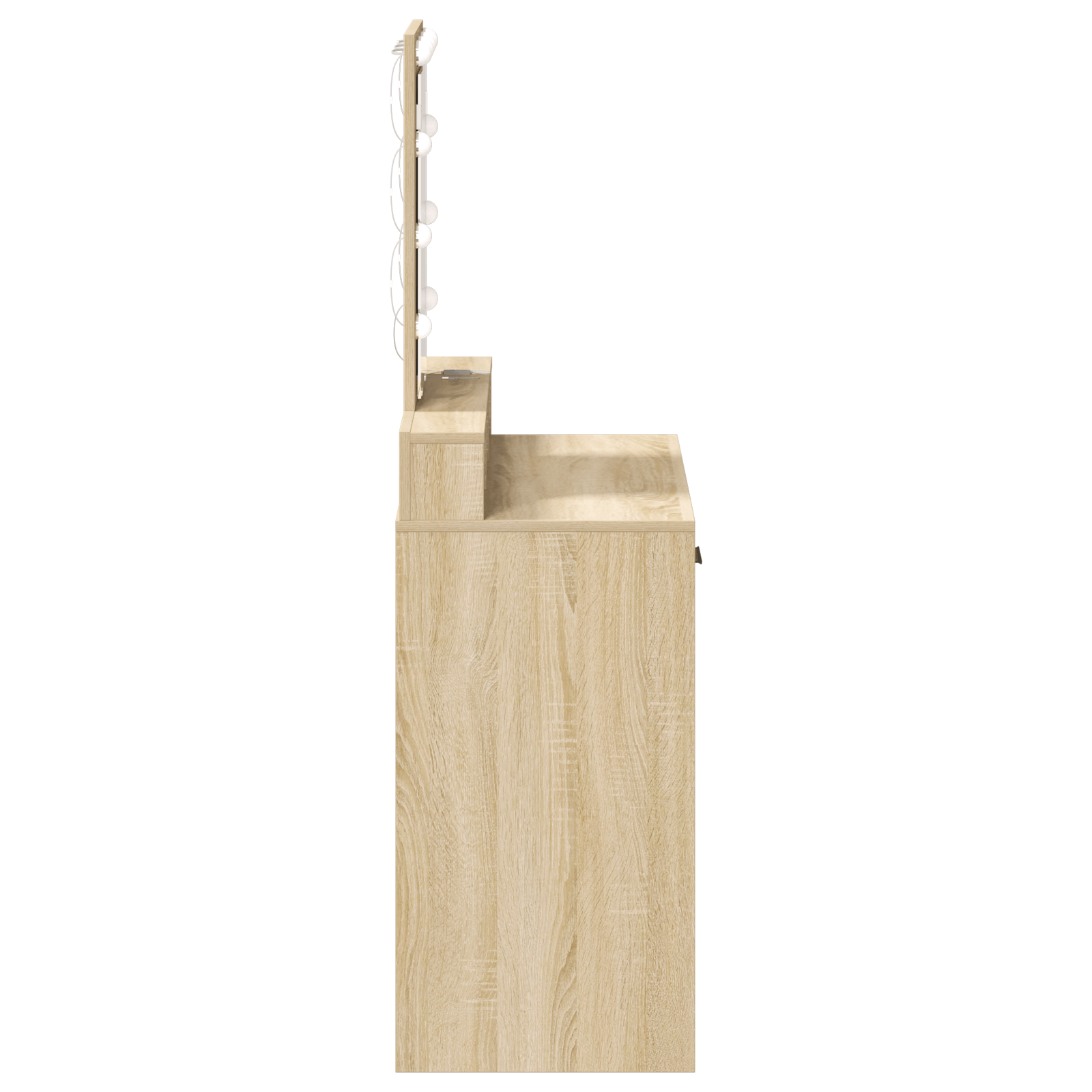 Masa de toaleta cu LED, stejar sonoma, 79x41x140 cm — imaginea 6