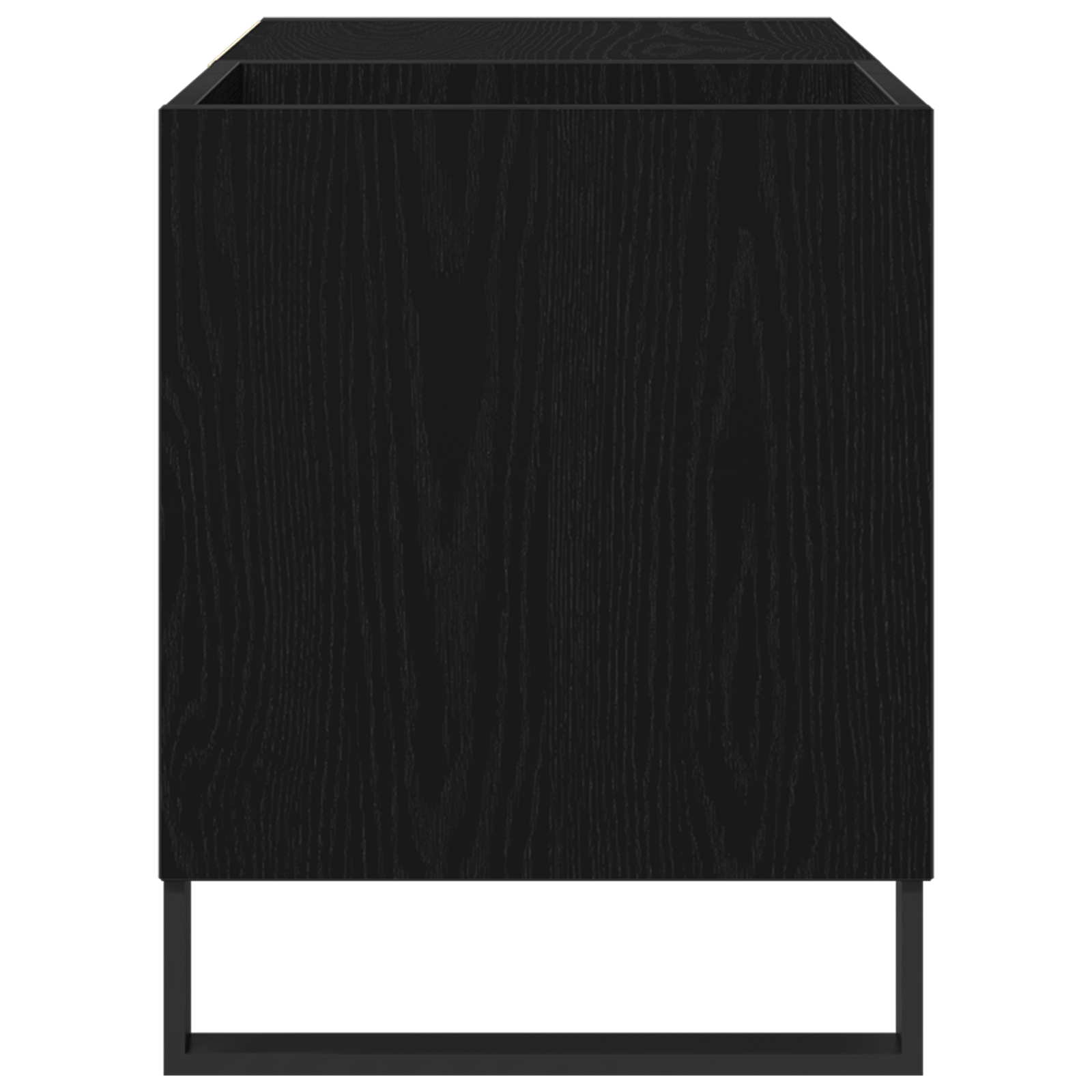 Dulap pentru discuri Negru Stejar 84,5x38x48 cm Lemn prelucrat — imaginea 6