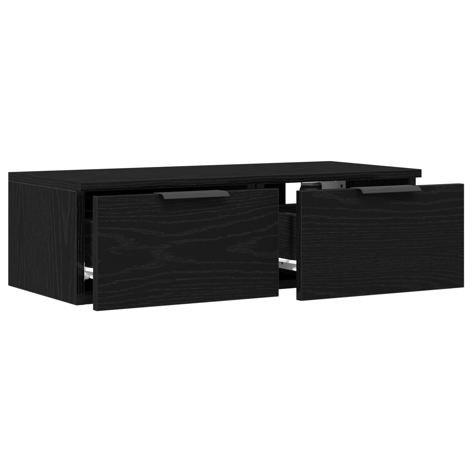 Dulap de perete din stejar negru 68x30x20 cm Fabricat din lemn stratificat — imaginea 2