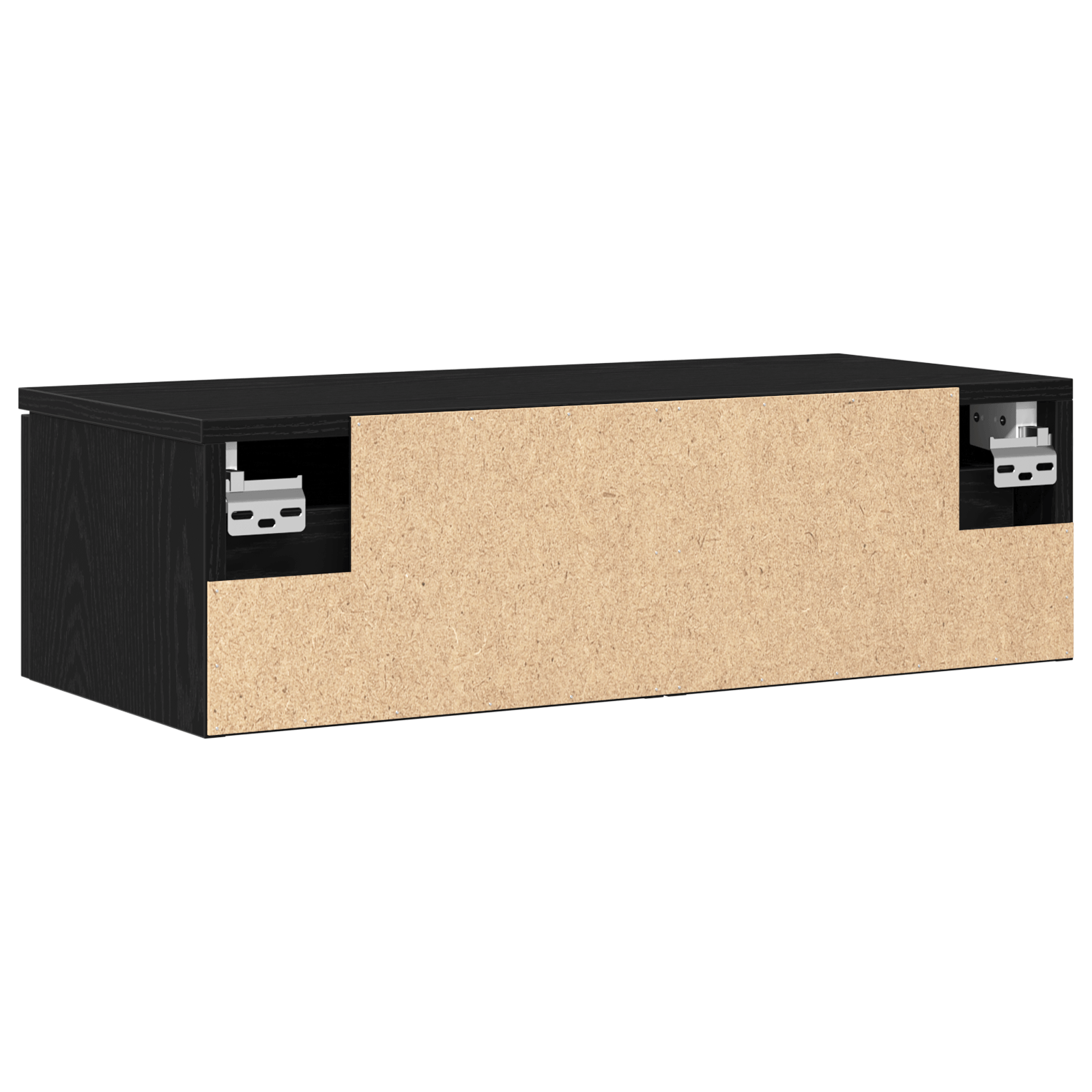 Dulap de perete din stejar negru 68x30x20 cm Fabricat din lemn stratificat — imaginea 6