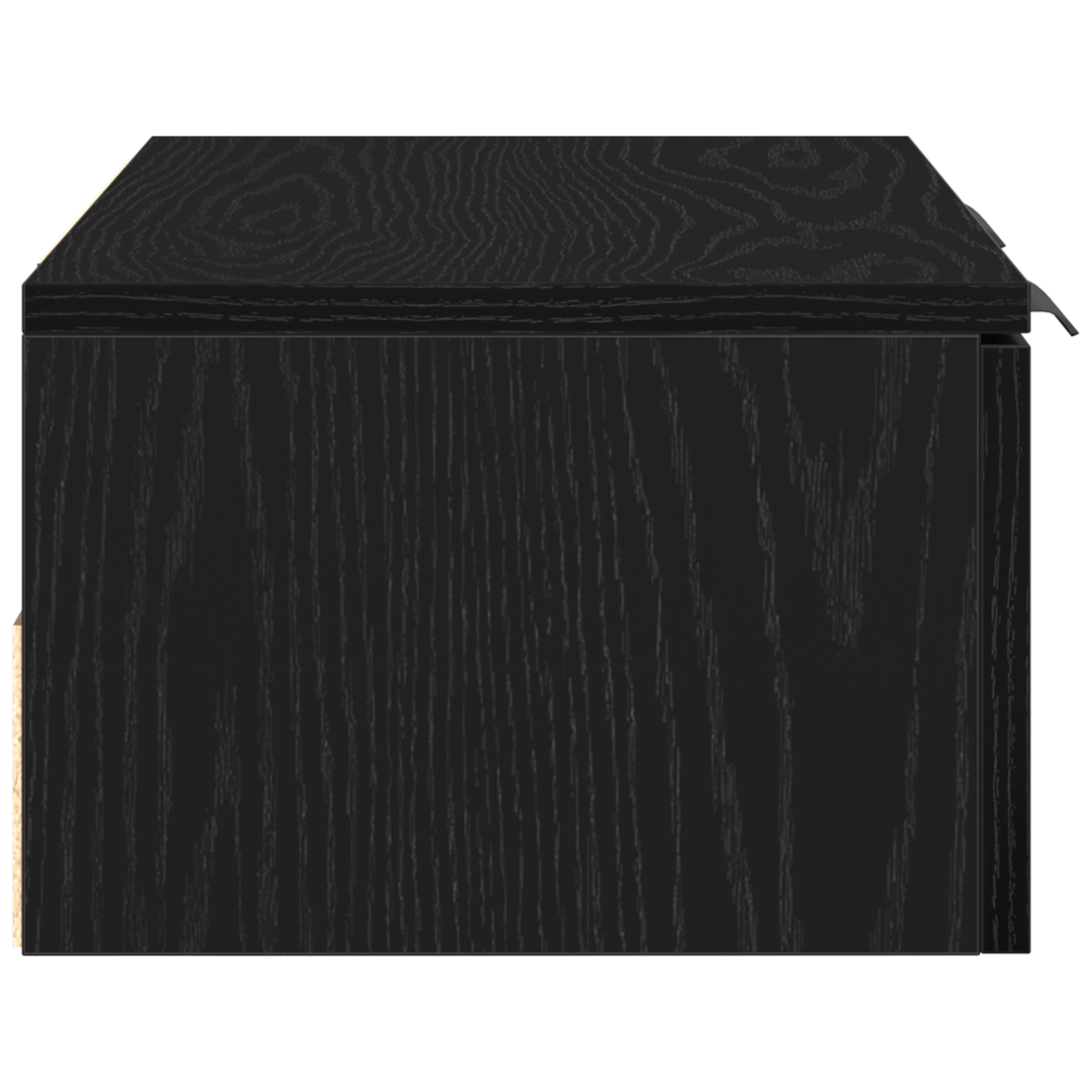 Dulap de perete din stejar negru 68x30x20 cm Fabricat din lemn stratificat — imaginea 8