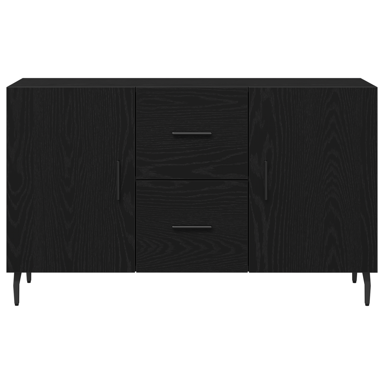 Constatator Negru Stejar 100x36x60 cm din Lemn Ingineresc — imaginea 7