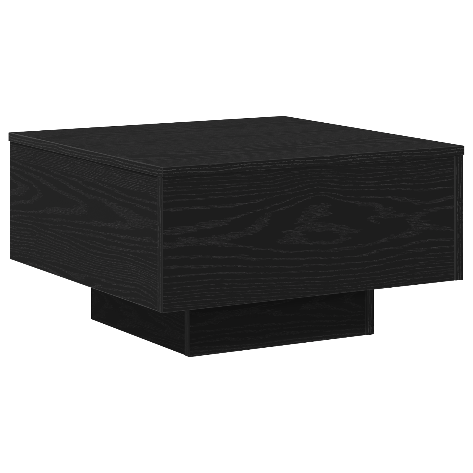 Masa de cafea Negru Stejar 55x55x31 cm din lemn prelucrat — imaginea 2