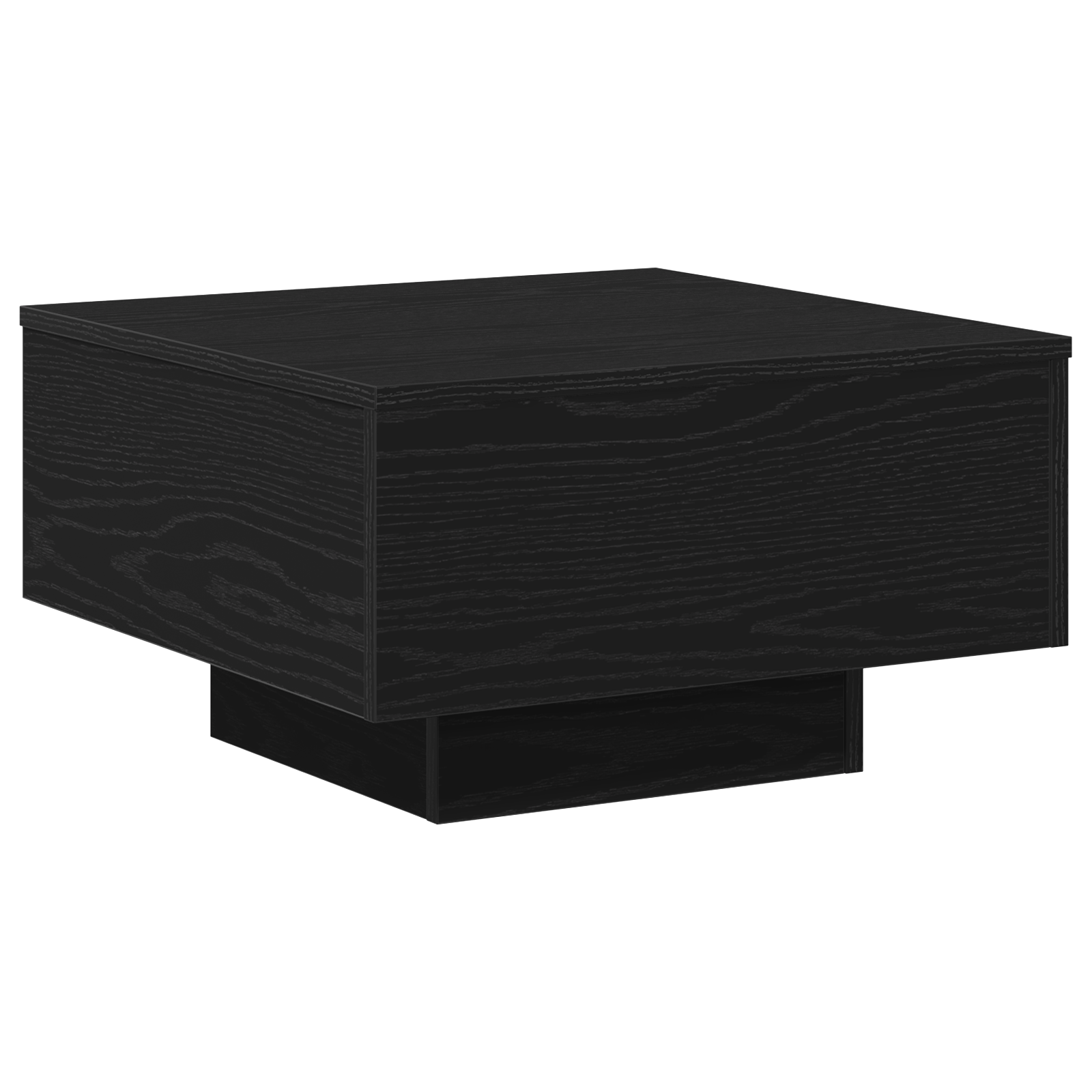 Masa de cafea Negru Stejar 55x55x31 cm din lemn prelucrat — imaginea 5