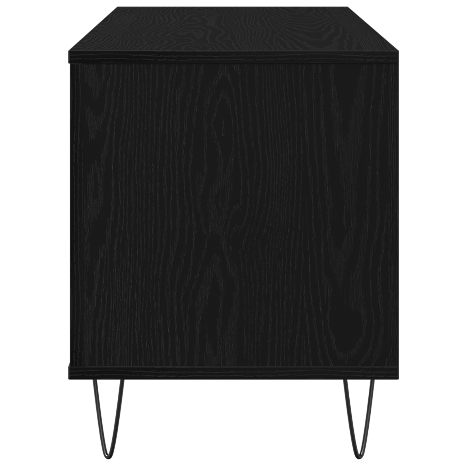 Dulap pentru discuri, stejar negru 100x38x48 cm lemn prelucrat — imaginea 5