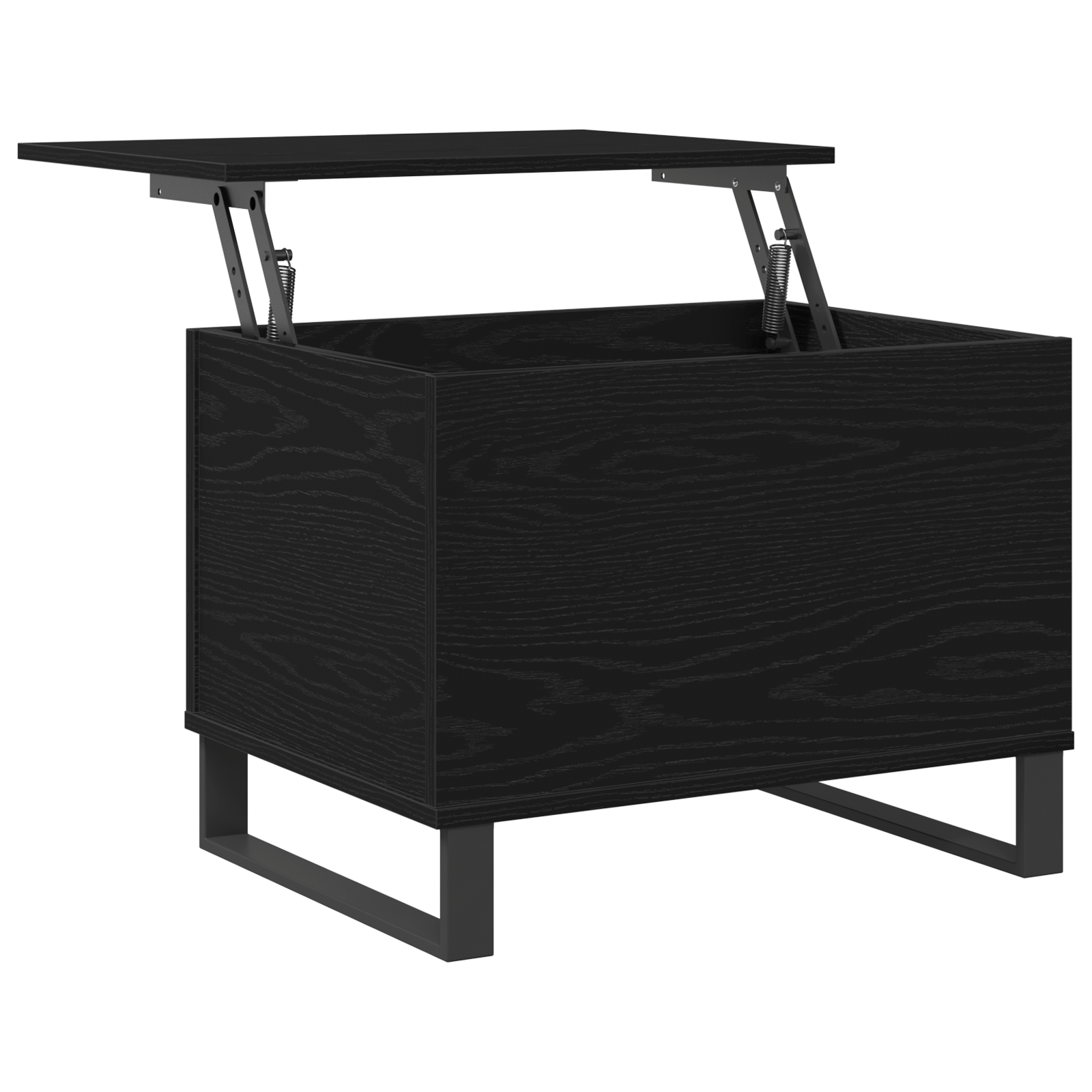 Masa de cafea blat rabatabil, stejar negru, 60x44,5x45 cm lemn — imaginea 5
