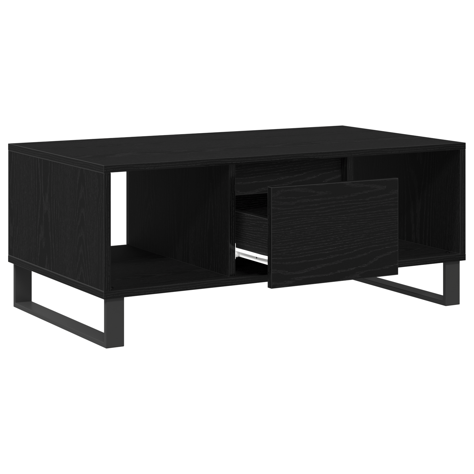 Masuta de cafea, stejar negru, 90x50x36,5 cm, lemn prelucrat — imaginea 5