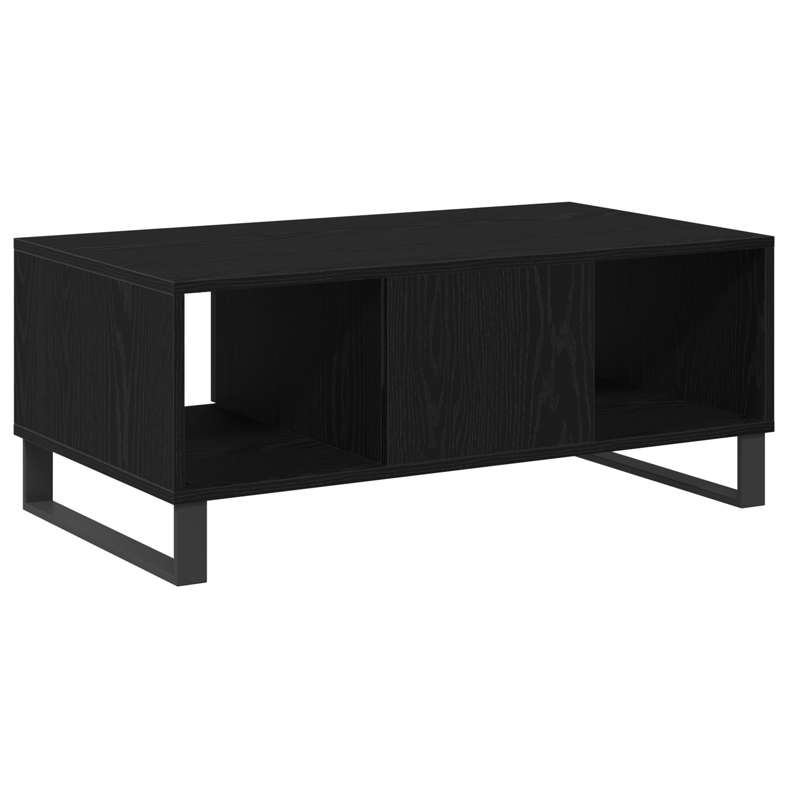 Masuta de cafea, stejar negru, 90x50x36,5 cm, lemn prelucrat — imaginea 6