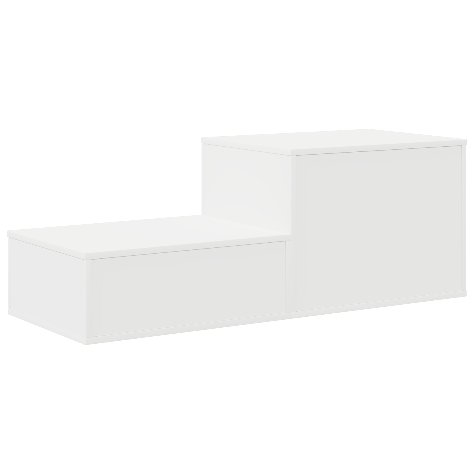 Dulap de depozitare alb 108x41x40 cm din lemn stratificat — imaginea 9