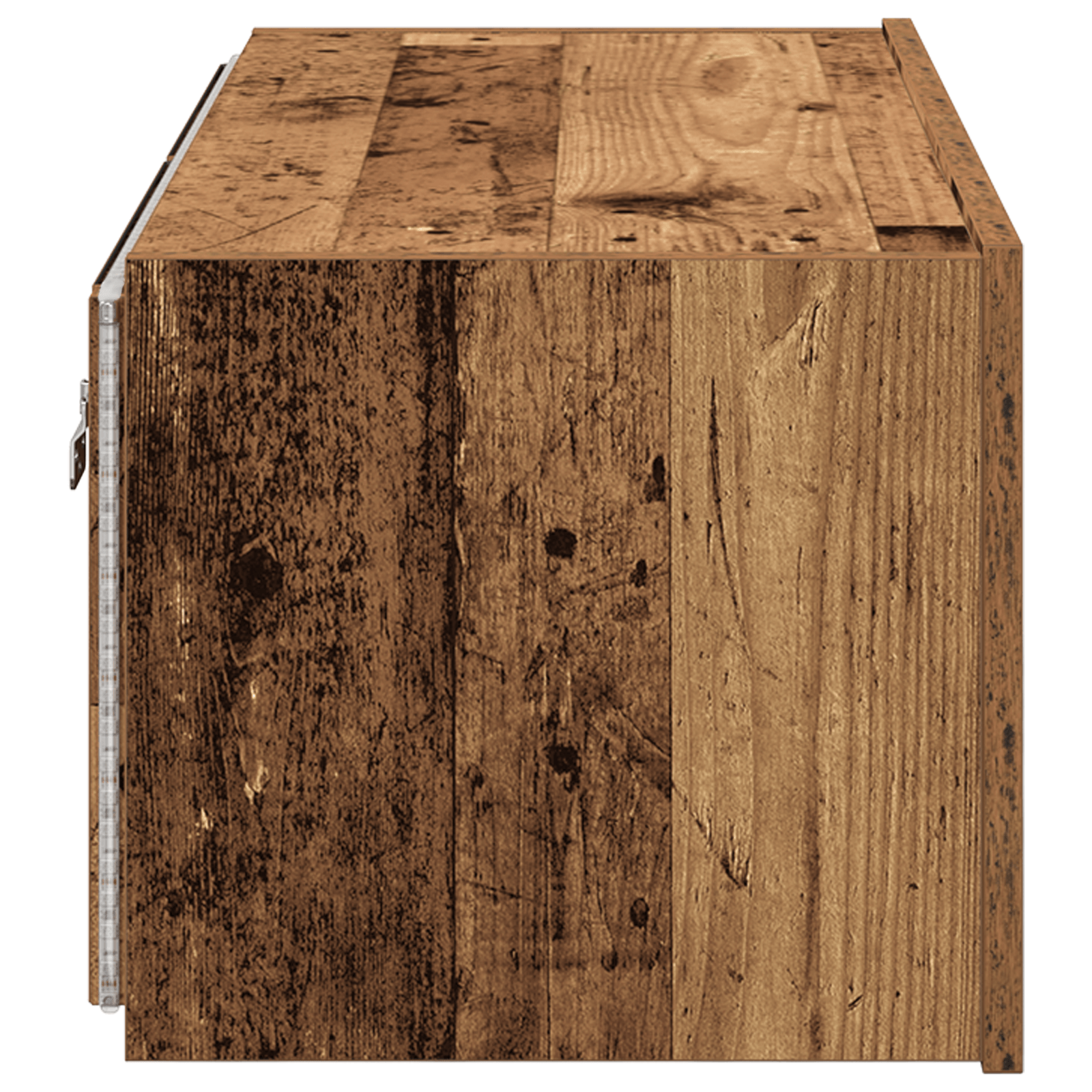 Dulap de perete cu LED-uri, lemn vechi, 80x35x31 cm — imaginea 8