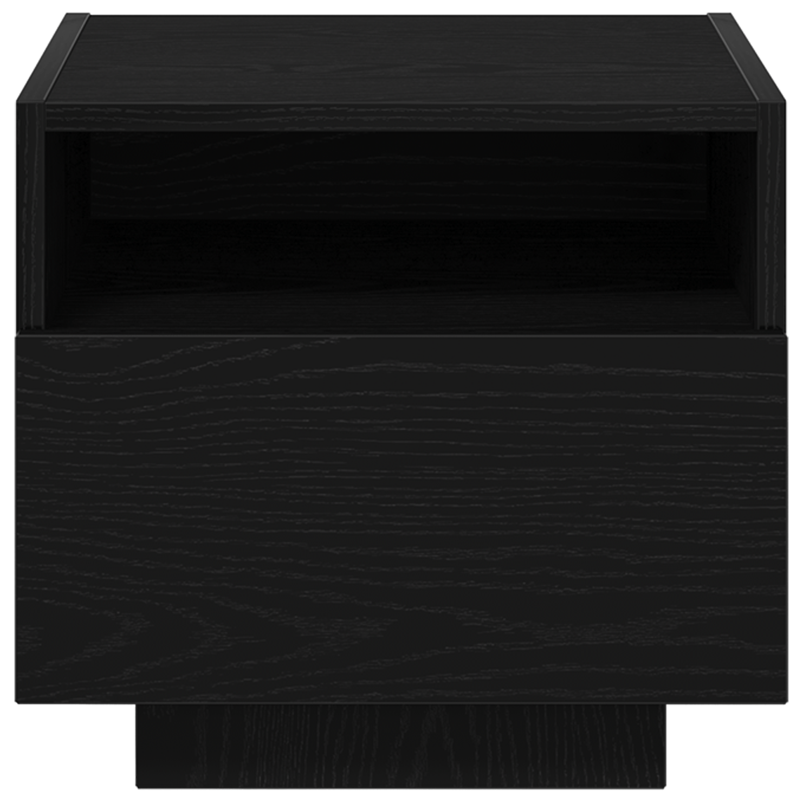 Noptiera cu LED-uri, stejar negru, 40x39x37 cm — imaginea 6