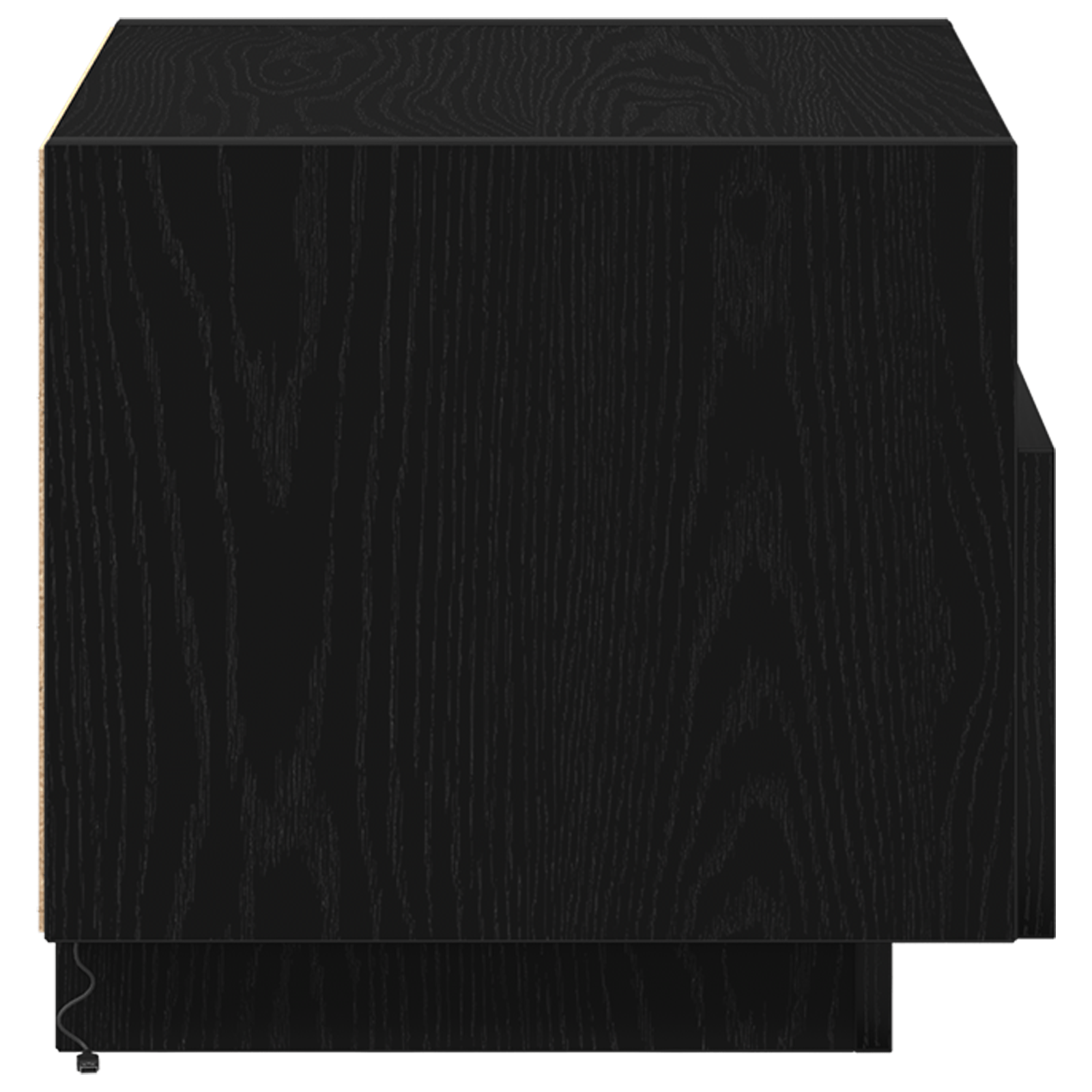 Noptiera cu LED-uri, stejar negru, 40x39x37 cm — imaginea 7