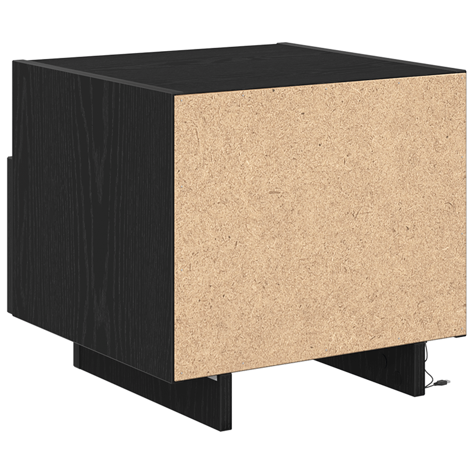 Noptiera cu LED-uri, stejar negru, 40x39x37 cm — imaginea 8