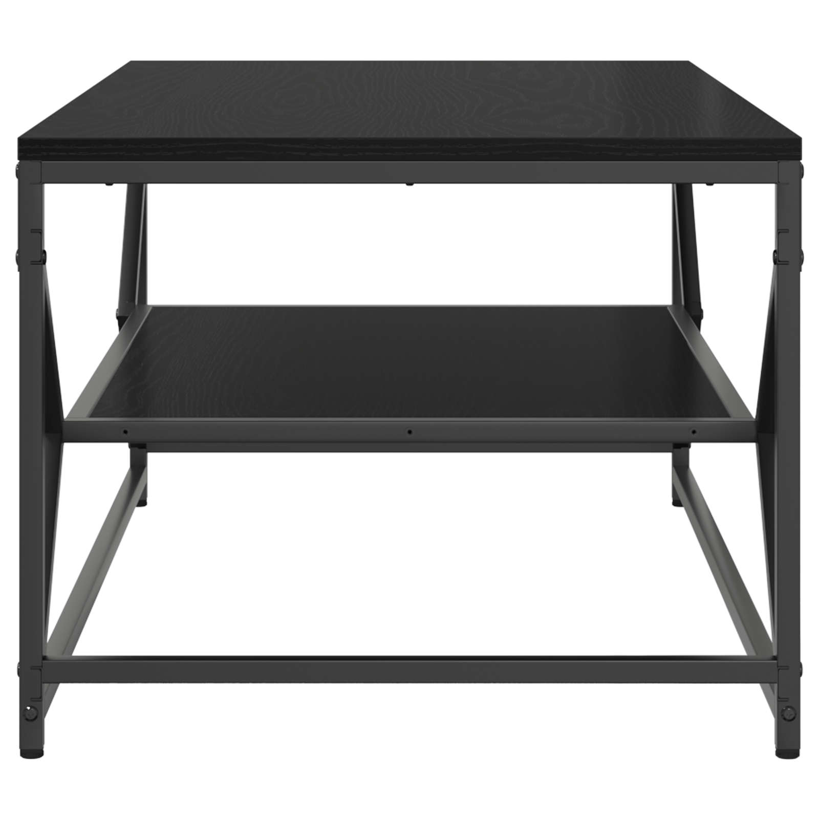 Masa de cafea cu raft, stejar negru, 90x50x40 cm lemn prelucrat — imaginea 6