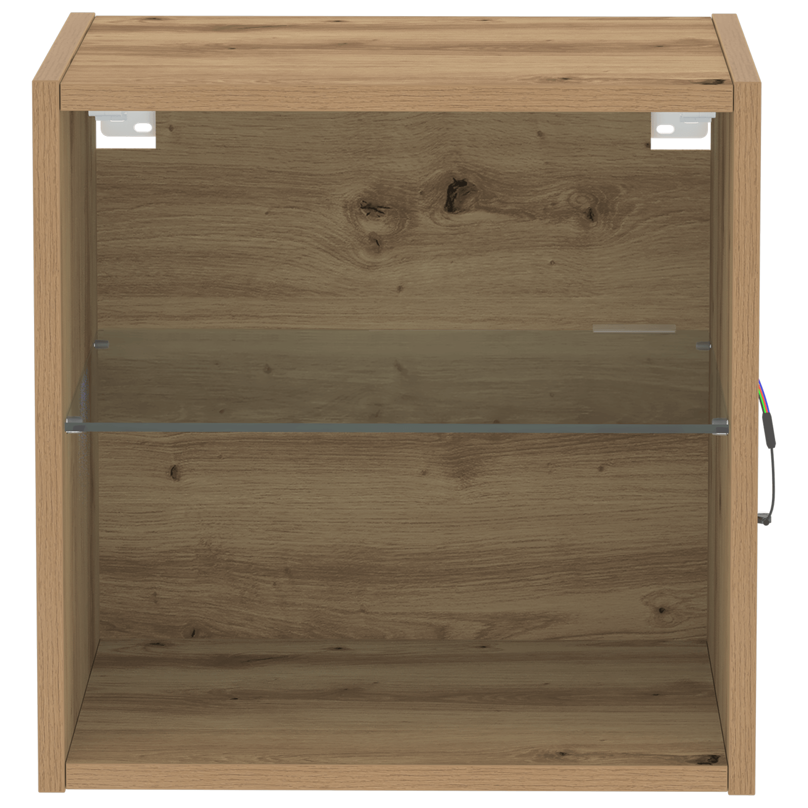 Raft suspendat, stejar artizanal, 40x28,5x40 cm, lemn prelucrat — imaginea 5