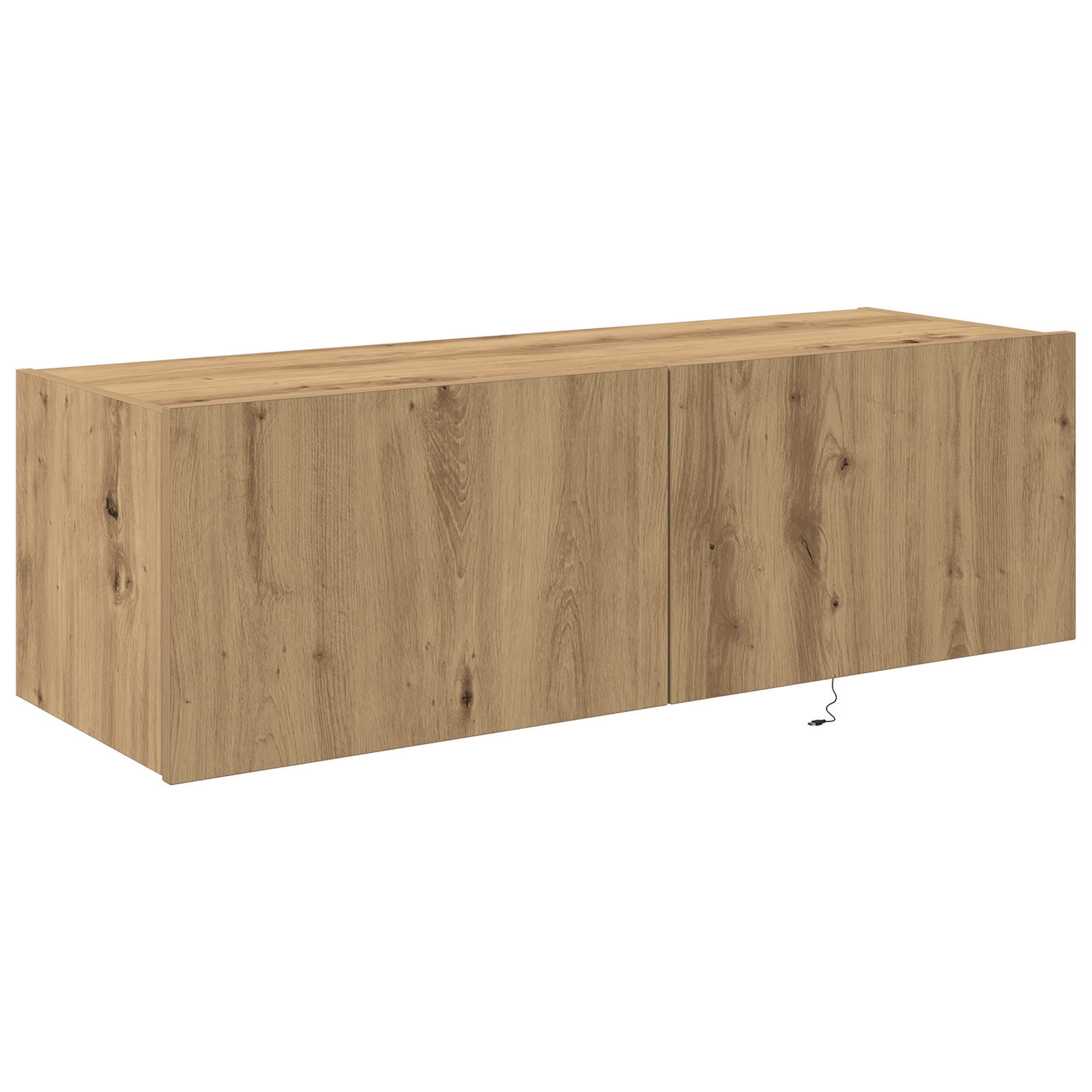 Dulap de perete cu LED-uri, stejar artizanal, 100x35x31 cm — imaginea 5