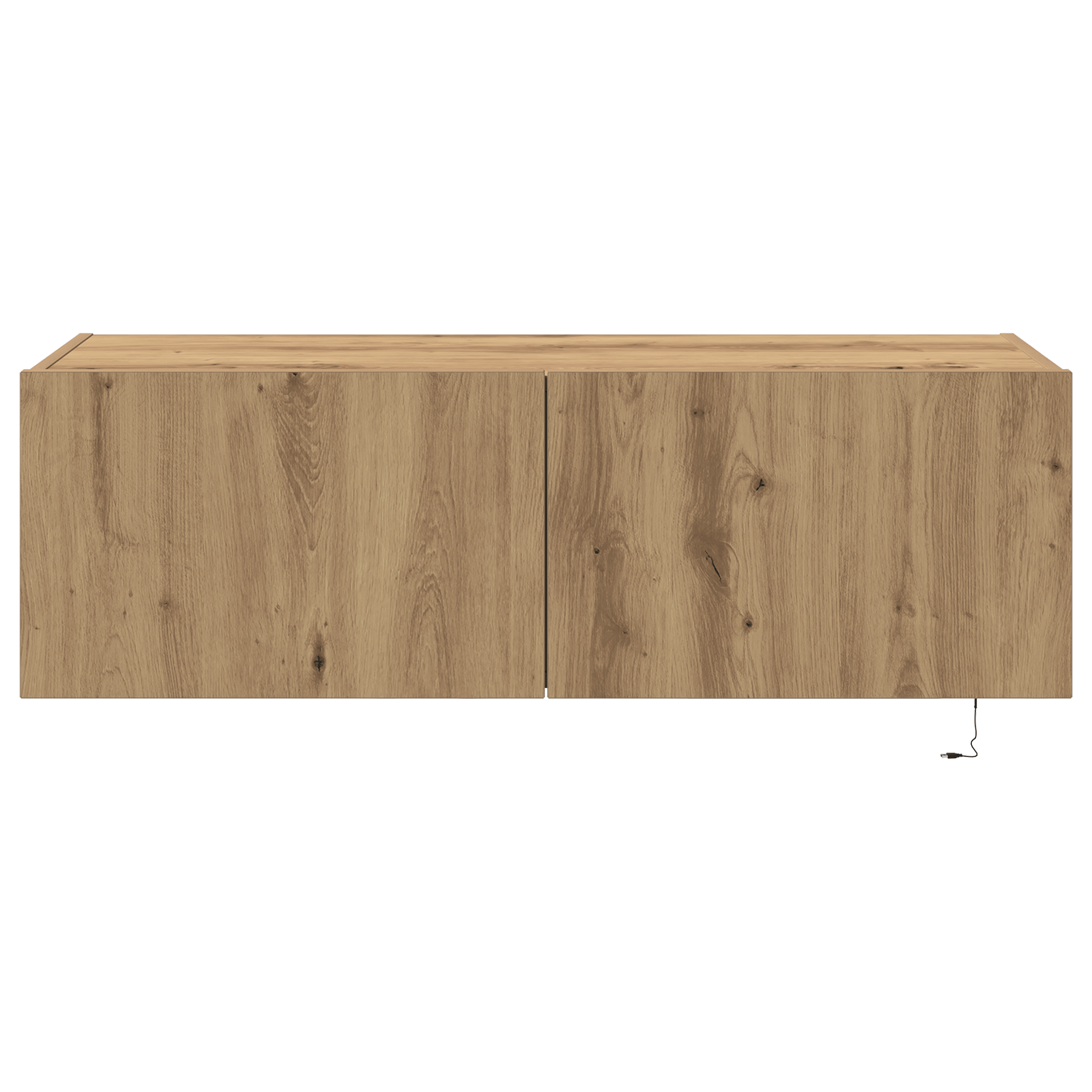 Dulap de perete cu LED-uri, stejar artizanal, 100x35x31 cm — imaginea 7