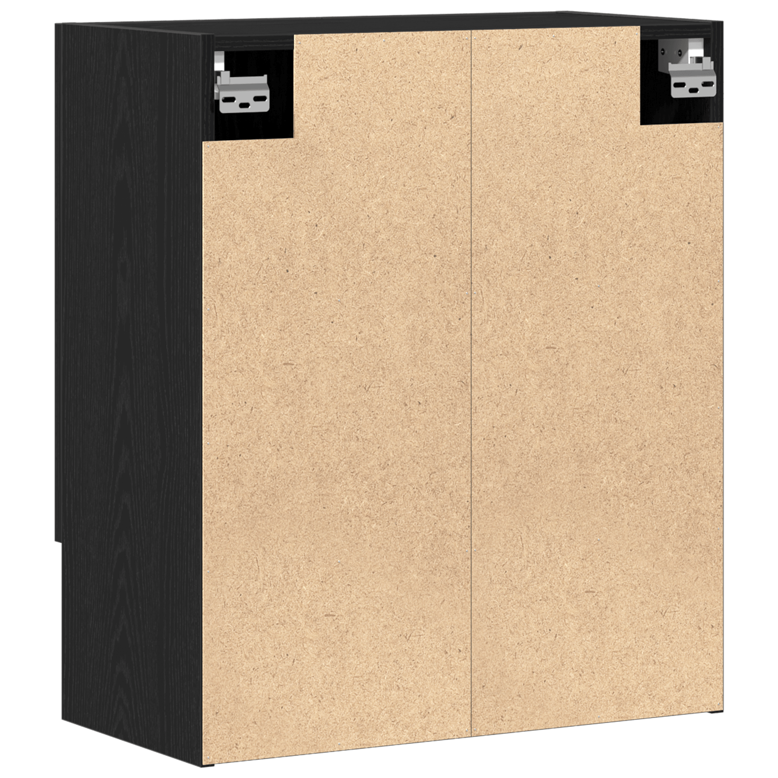 Dulap de perete Negru Stejar 60x31x70 cm din lemn prelucrat — imaginea 5