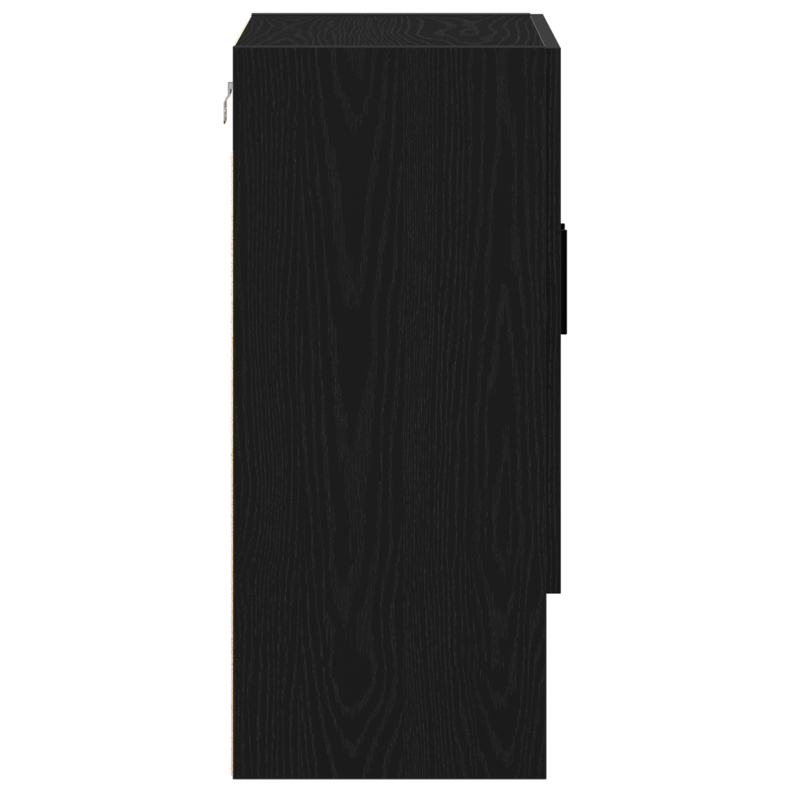 Dulap de perete Negru Stejar 60x31x70 cm din lemn prelucrat — imaginea 6