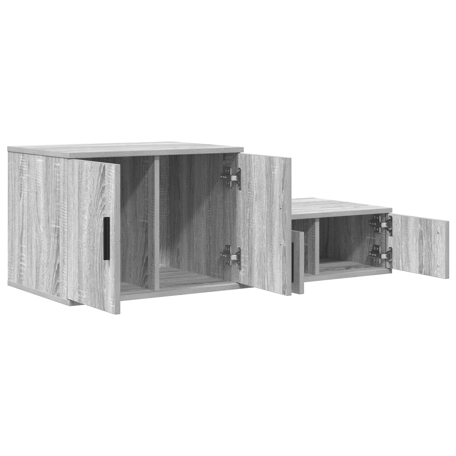 Dulap de depozitare, gri sonoma, 118x41x40 cm, lemn prelucrat — imaginea 6