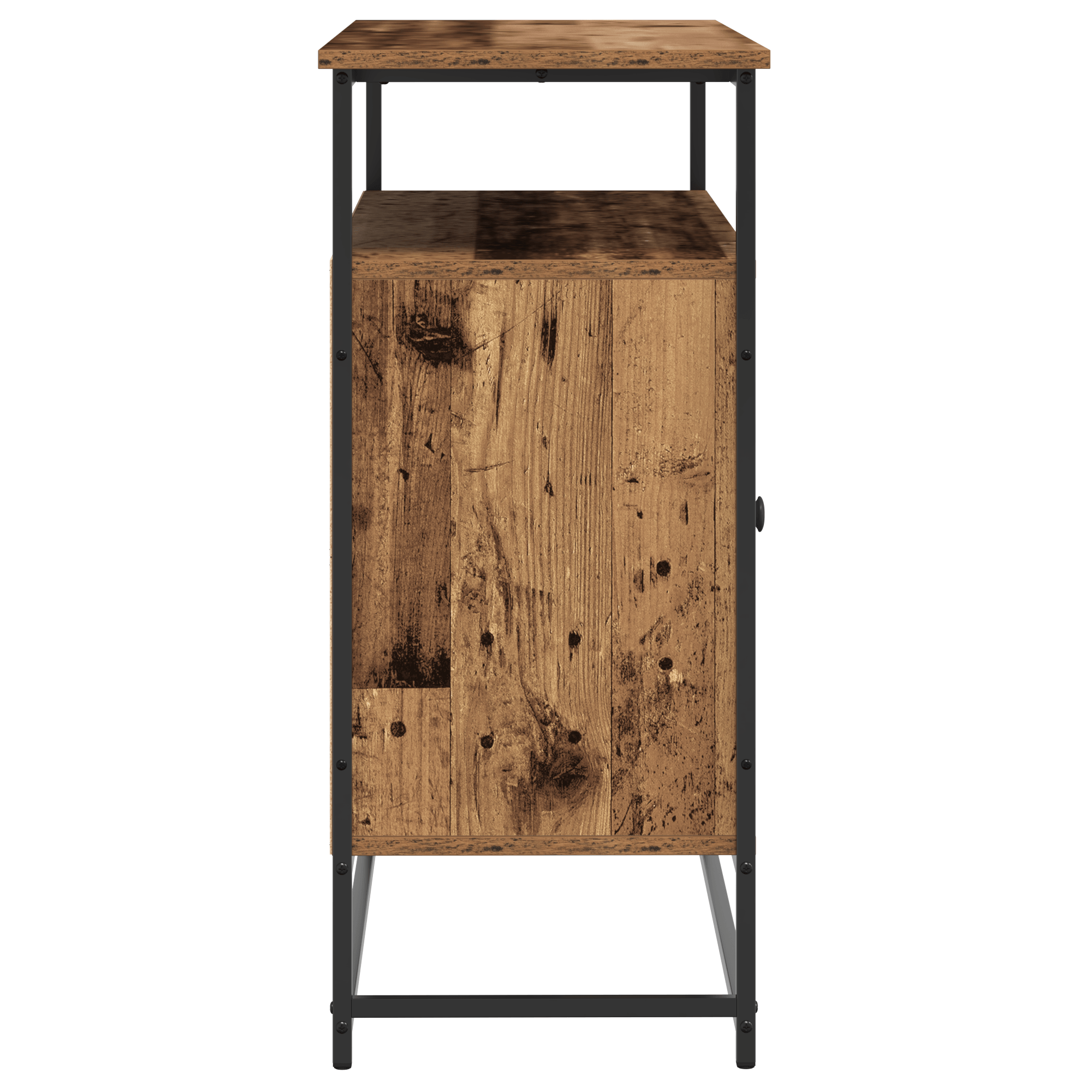 Dulap, lemn vechi, 100x35x80 cm, lemn prelucrat si otel — imaginea 7