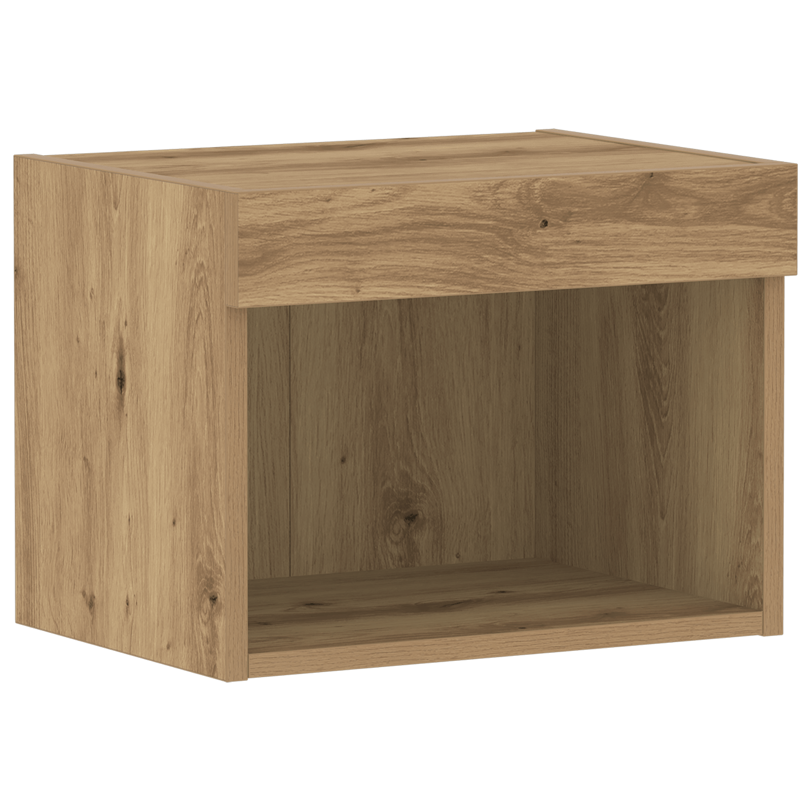 Dulap de perete cu LED-uri, stejar artizanal, 40x30x30 cm — imaginea 2