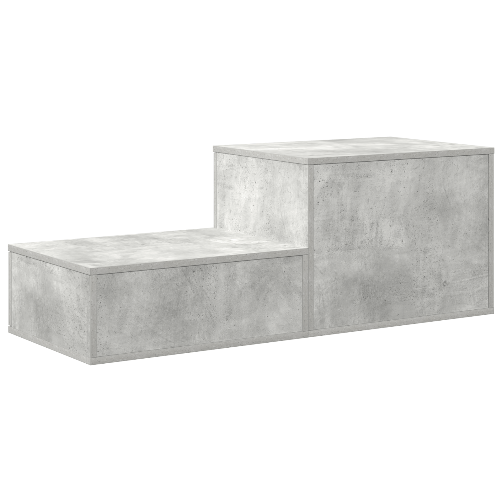 Cabita de depozitare Gri beton 103x41x40 cm din lemn stratificat — imaginea 9