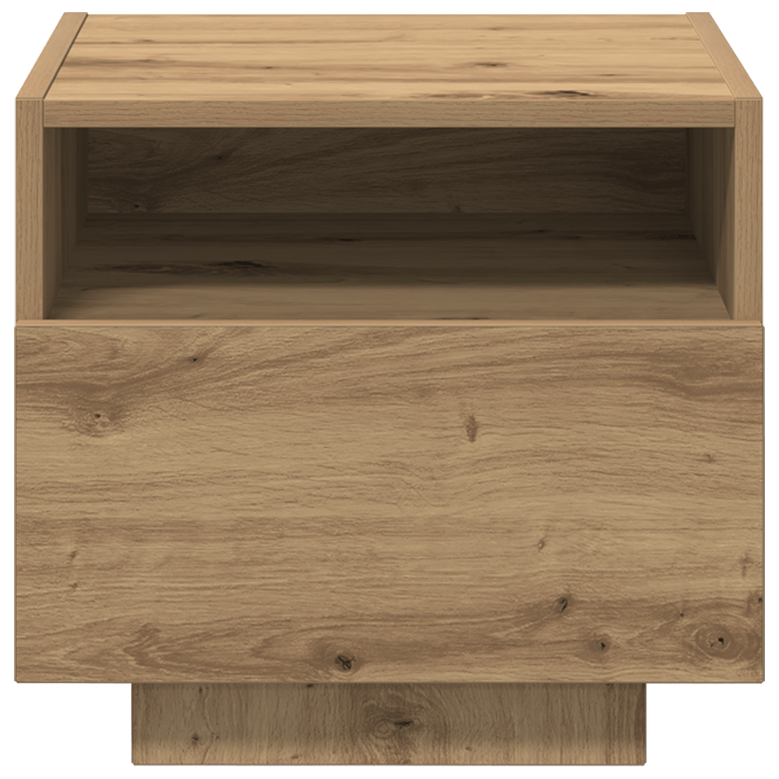 Noptiere cu LED-uri, 2 buc., stejar artizanal, 40x39x37 cm — imaginea 8