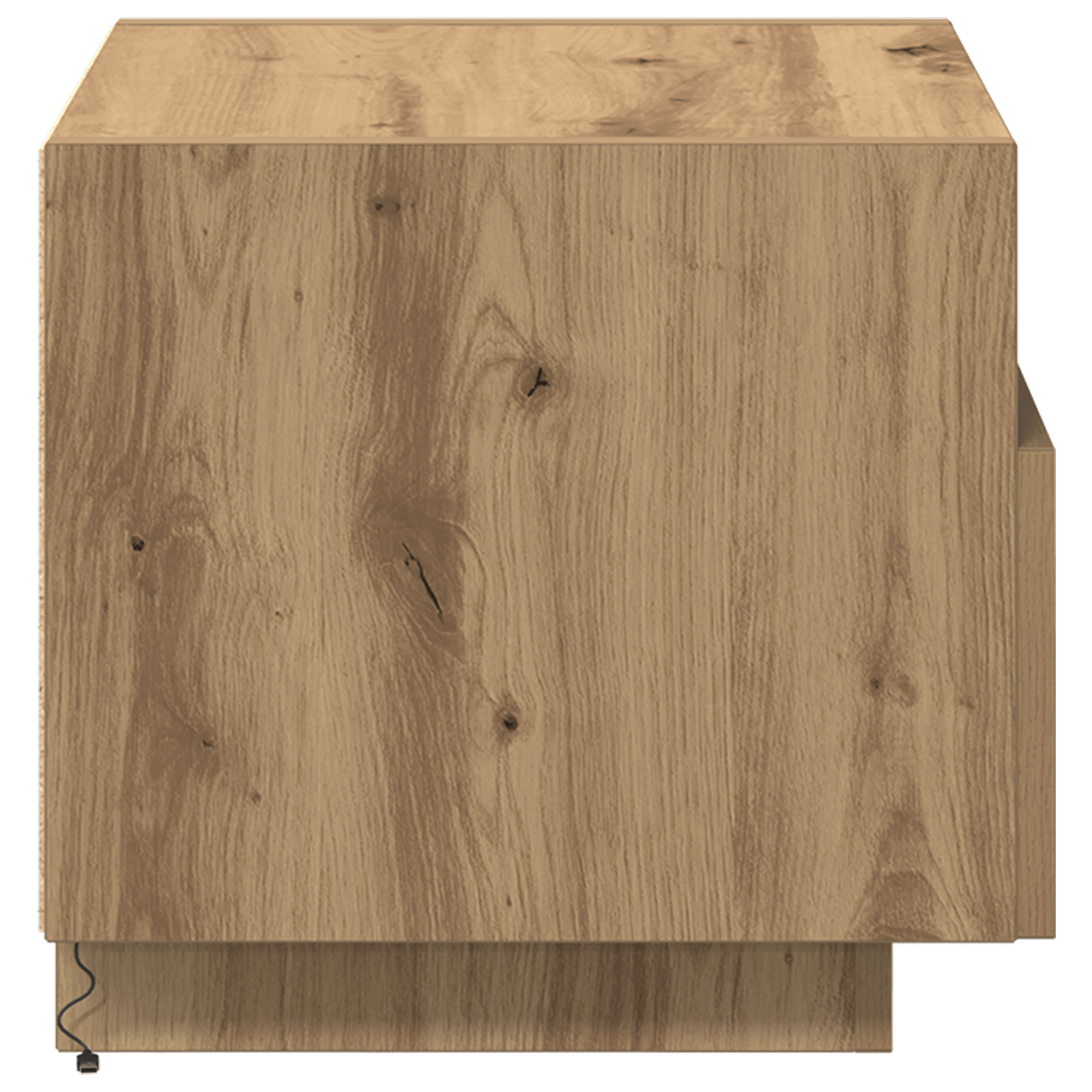 Noptiere cu LED-uri, 2 buc., stejar artizanal, 40x39x37 cm — imaginea 9