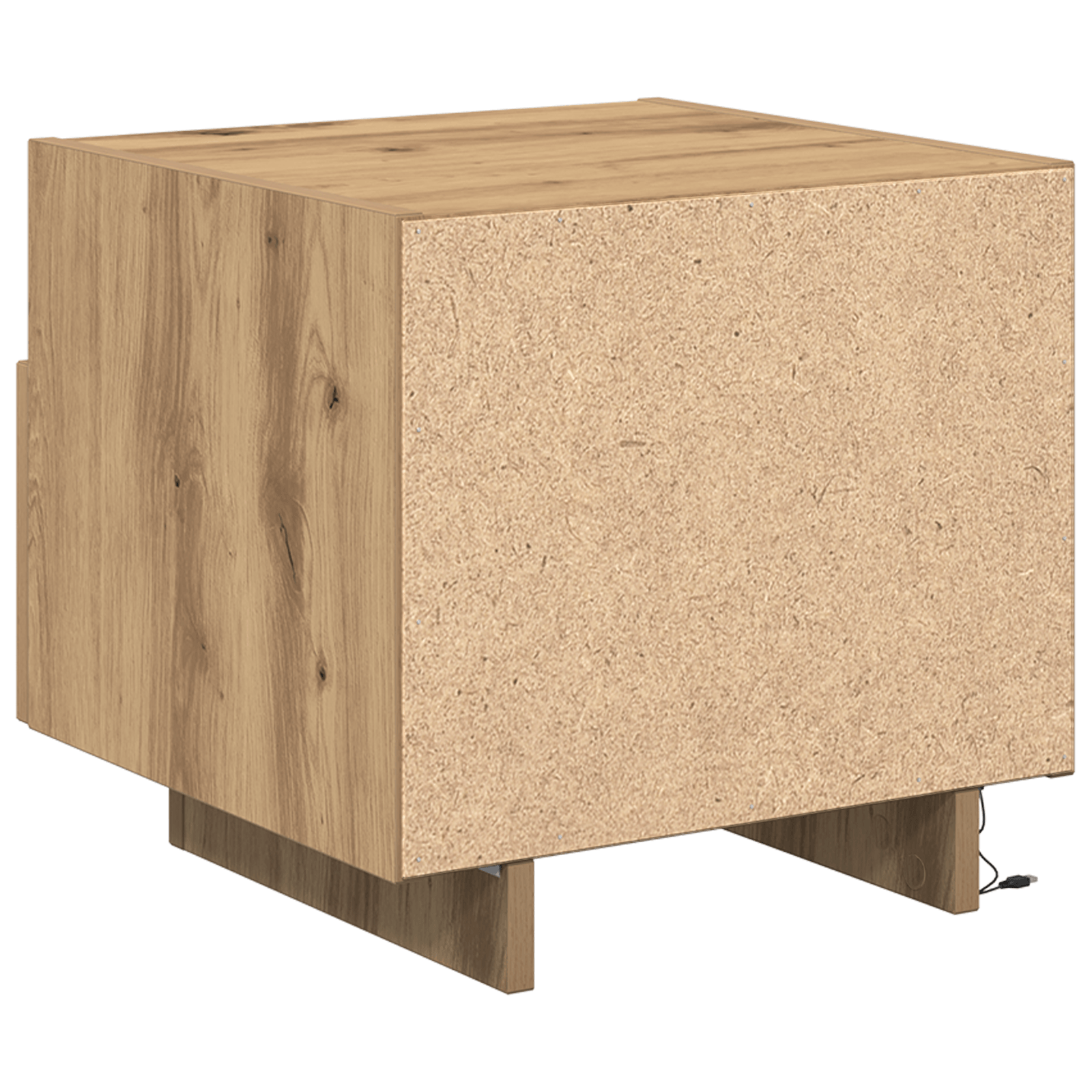 Noptiere cu LED-uri, 2 buc., stejar artizanal, 40x39x37 cm — imaginea 10