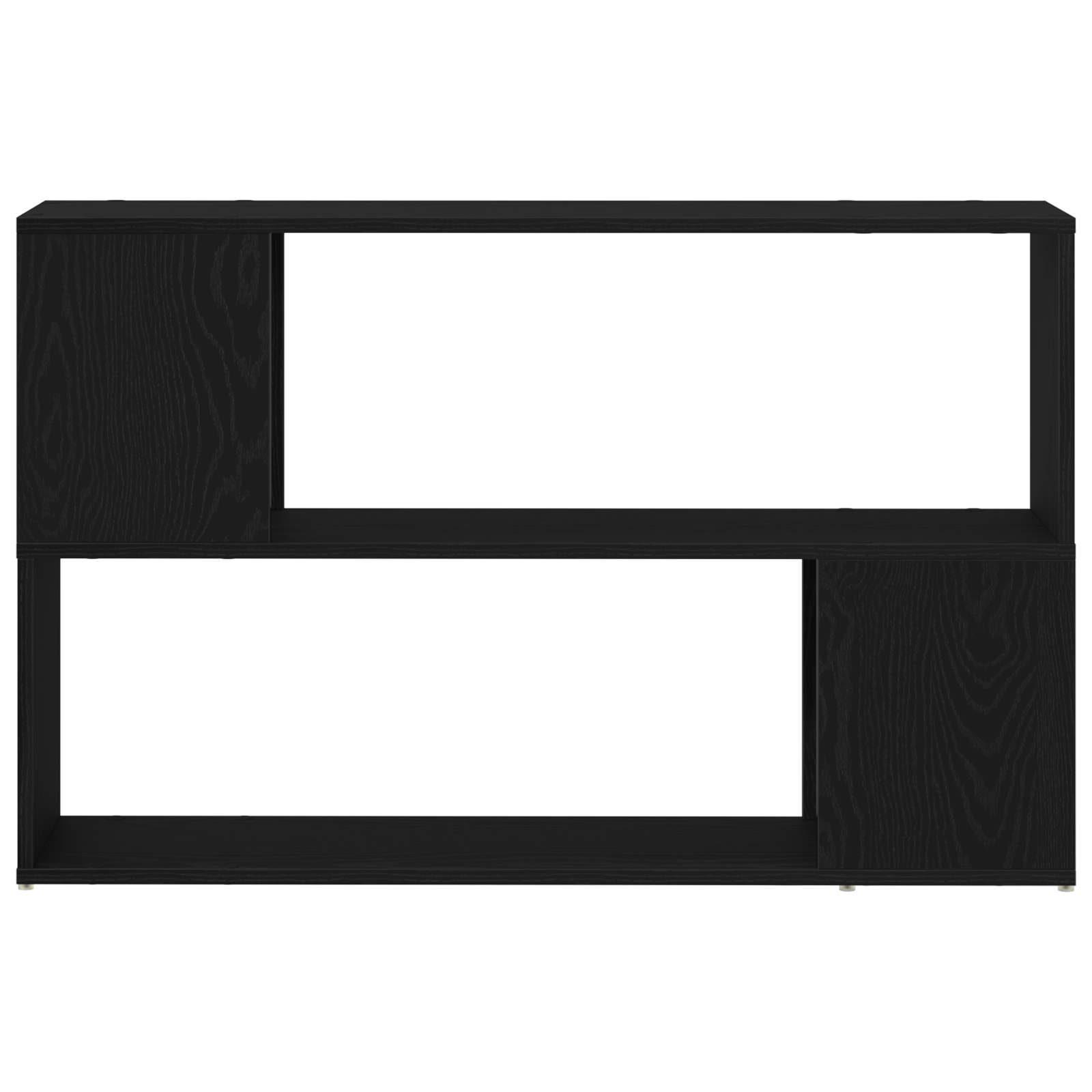 Raft de carte , Negru, Stejar, 100x24x63 cm, din lemn prelucrat — imaginea 5