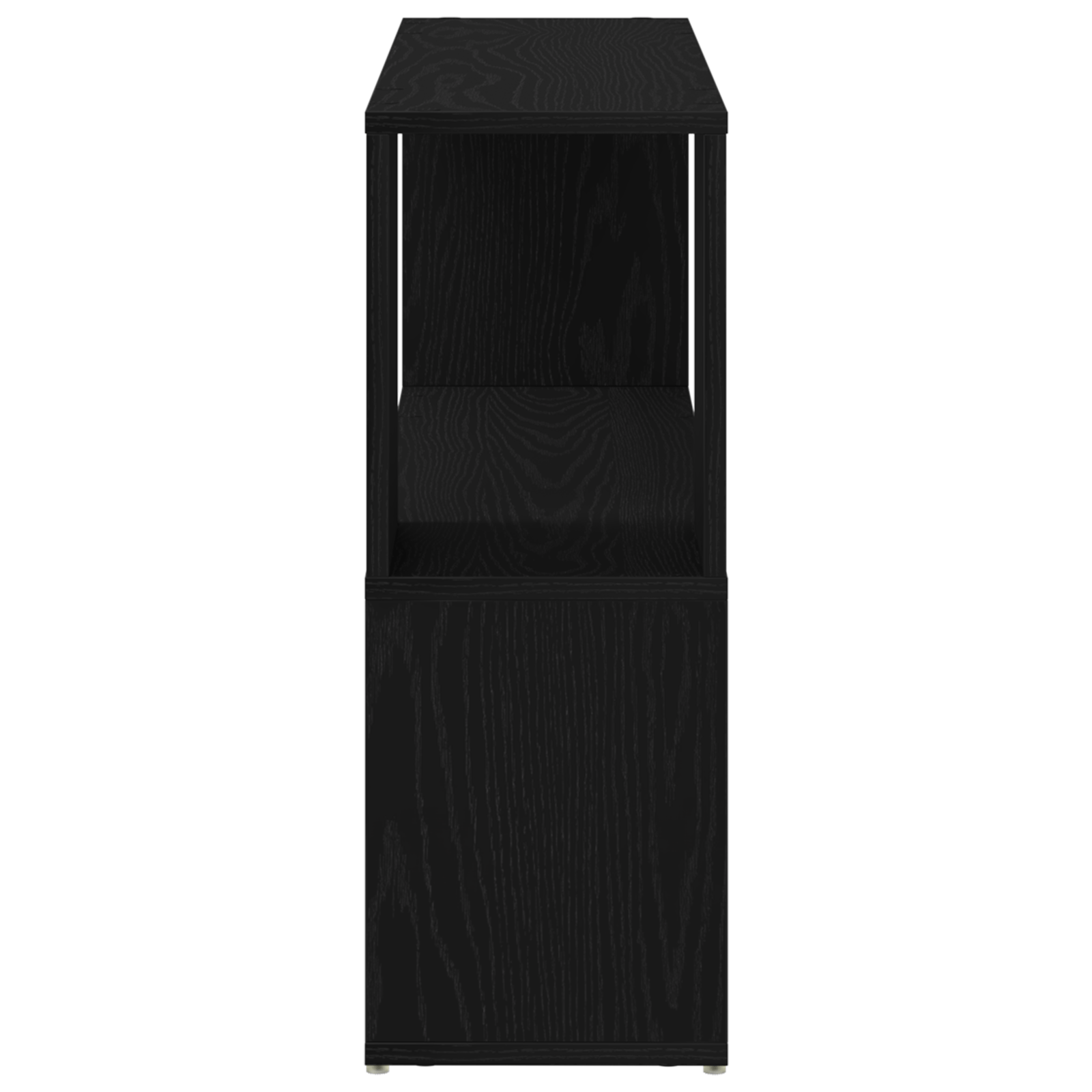 Raft de carte , Negru, Stejar, 100x24x63 cm, din lemn prelucrat — imaginea 6