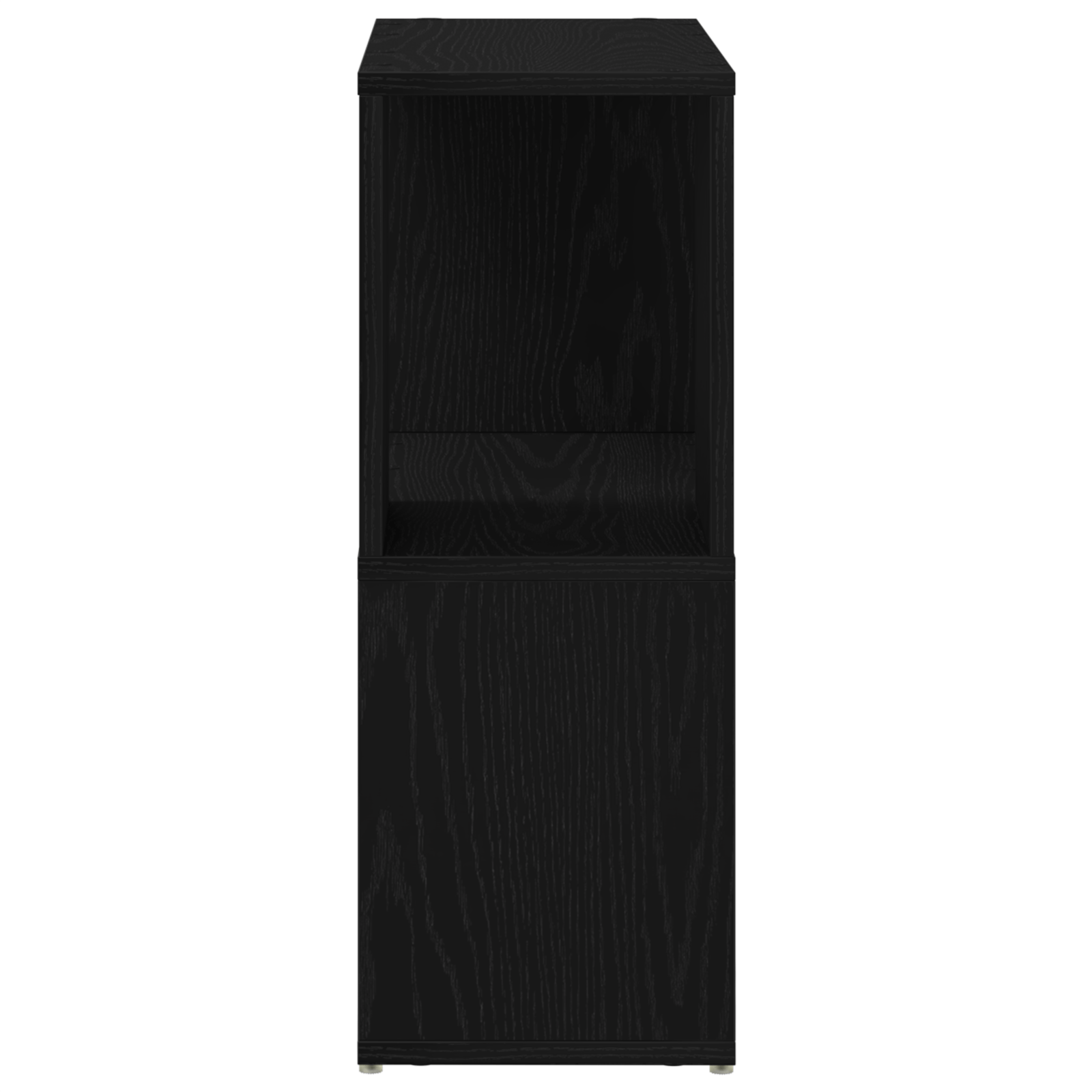 Raft de carti Negru Stejar 60x24x63 cm din Lemn prelucrat — imaginea 6