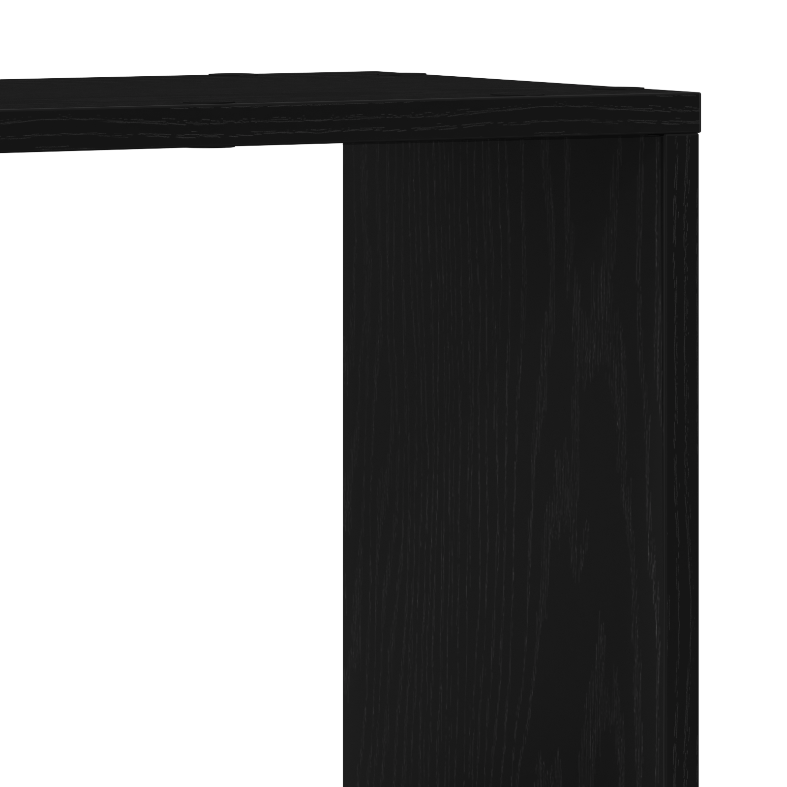 Raft de carti Negru Stejar 60x24x63 cm din Lemn prelucrat — imaginea 8