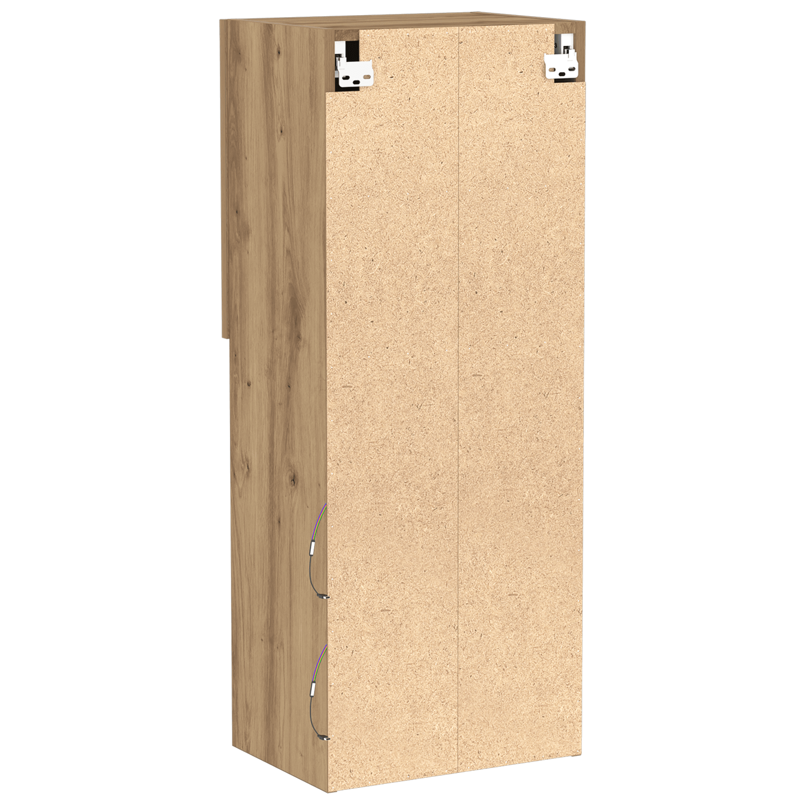 Dulap TV cu LED-uri, stejar artizanal, 40,5x30x102 cm — imaginea 8