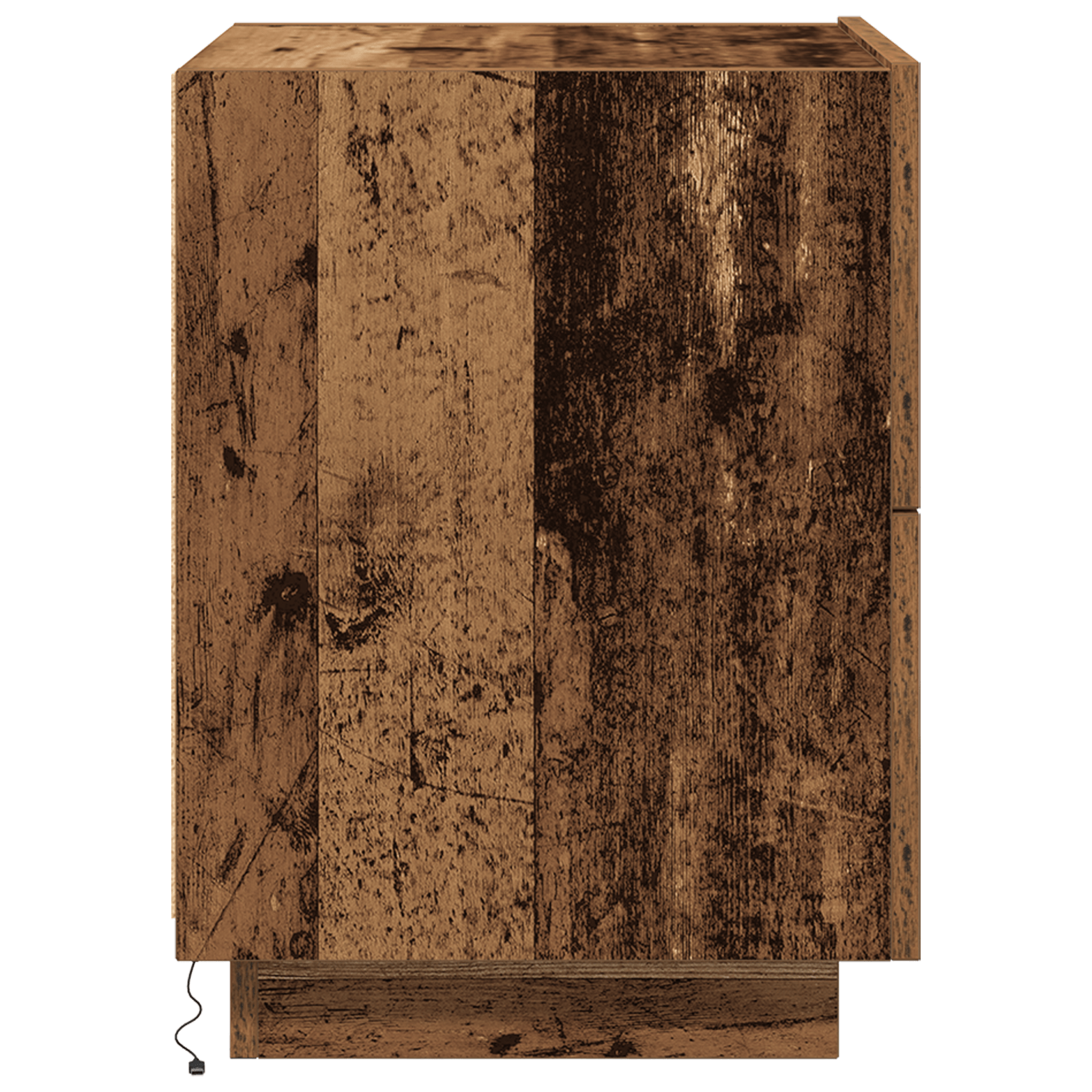 Noptiera cu LED-uri, lemn vechi, 45x40x55 cm — imaginea 7