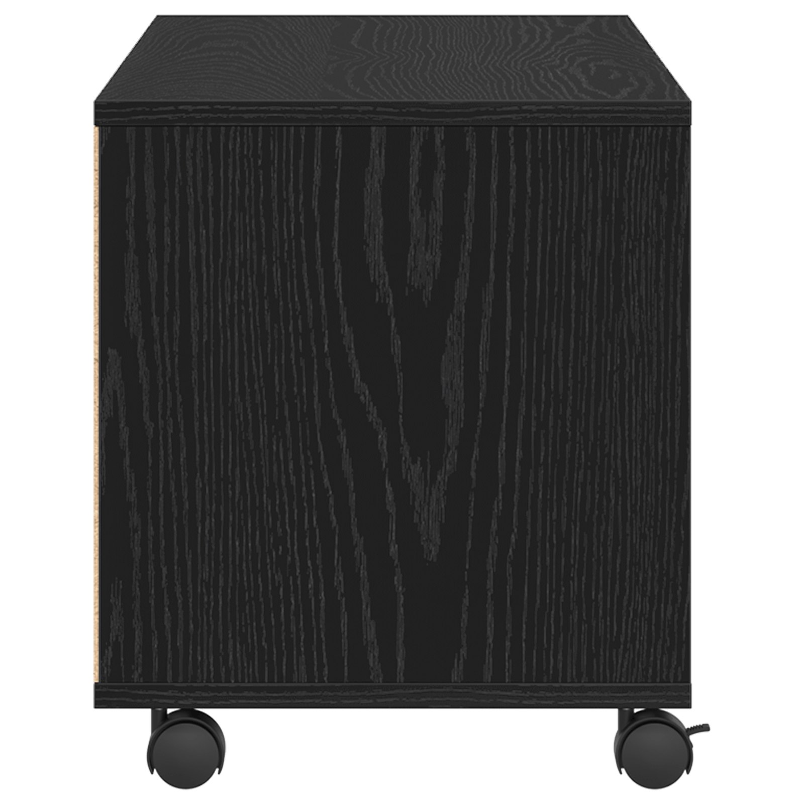Dulap TV, negru, 90x35x35 cm, lemn prelucrat — imaginea 6
