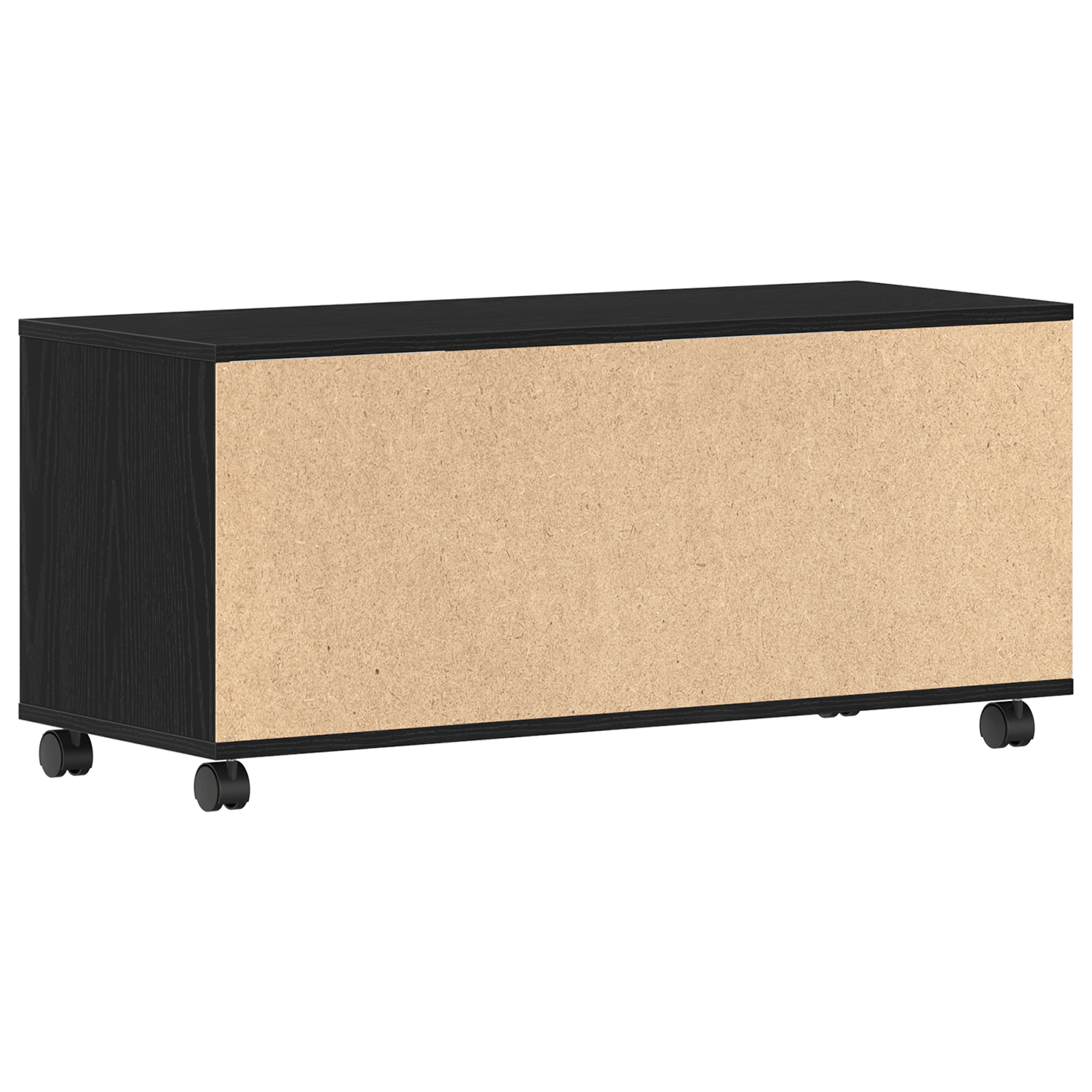 Dulap TV, negru, 90x35x35 cm, lemn prelucrat — imaginea 7