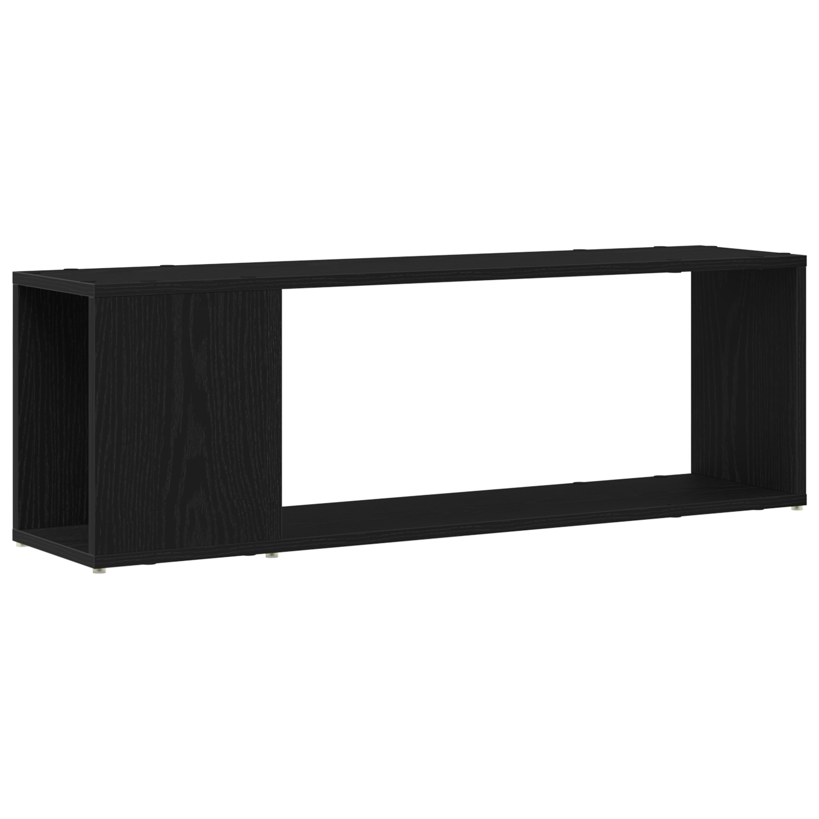 Biblioteca Neagra din Lemn de Stejar 100x24x32 cm — imaginea 2